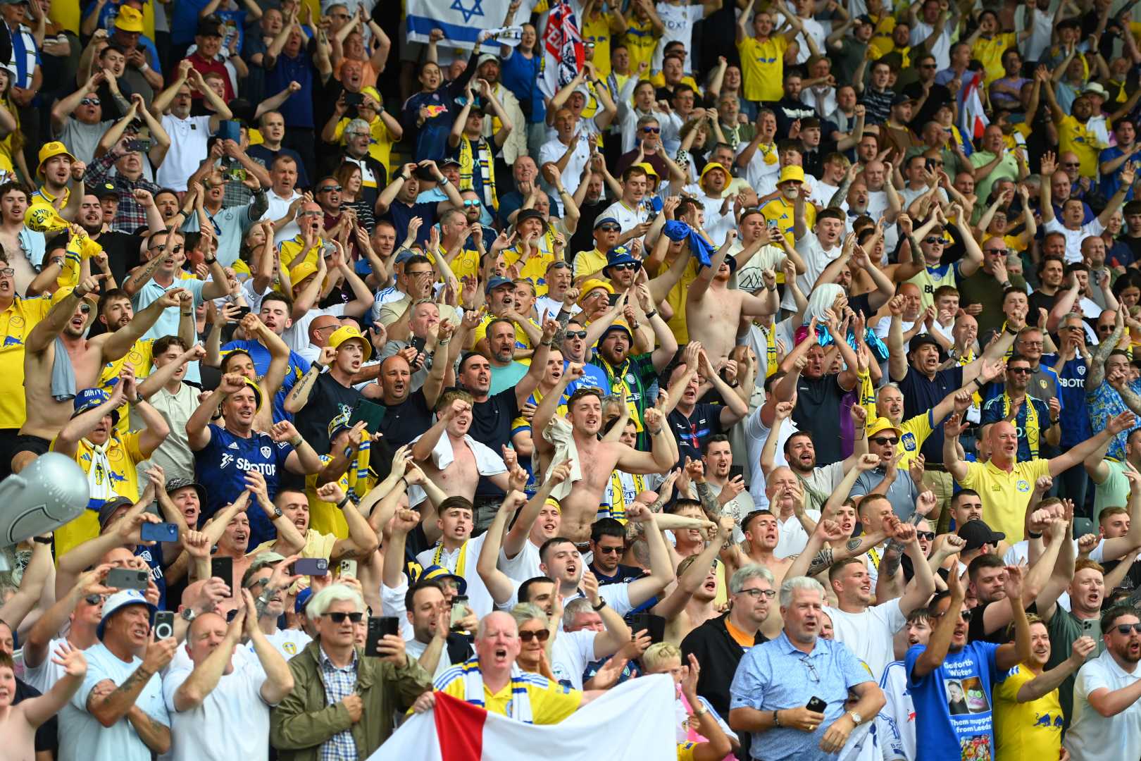Leeds United Fans In Dublin Match