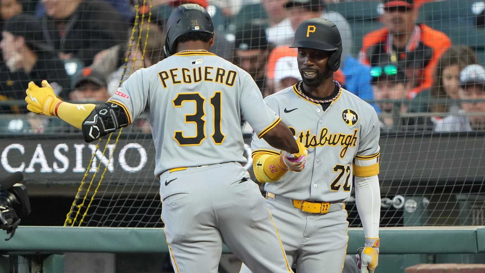 Liover Peguero And Andrew Mccutchen Baseball