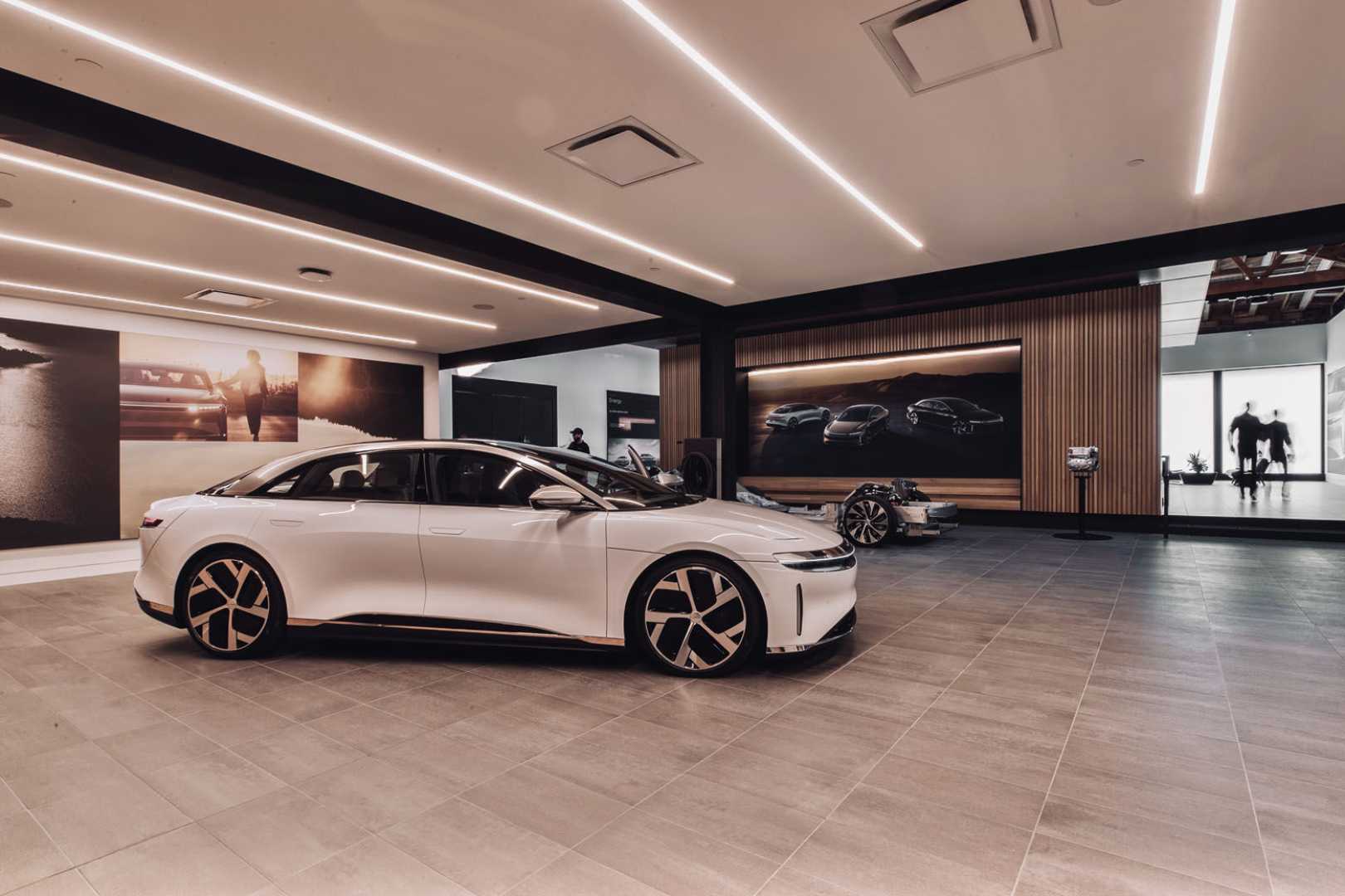 Lucid Air Electric Vehicle In Tysons Virginia