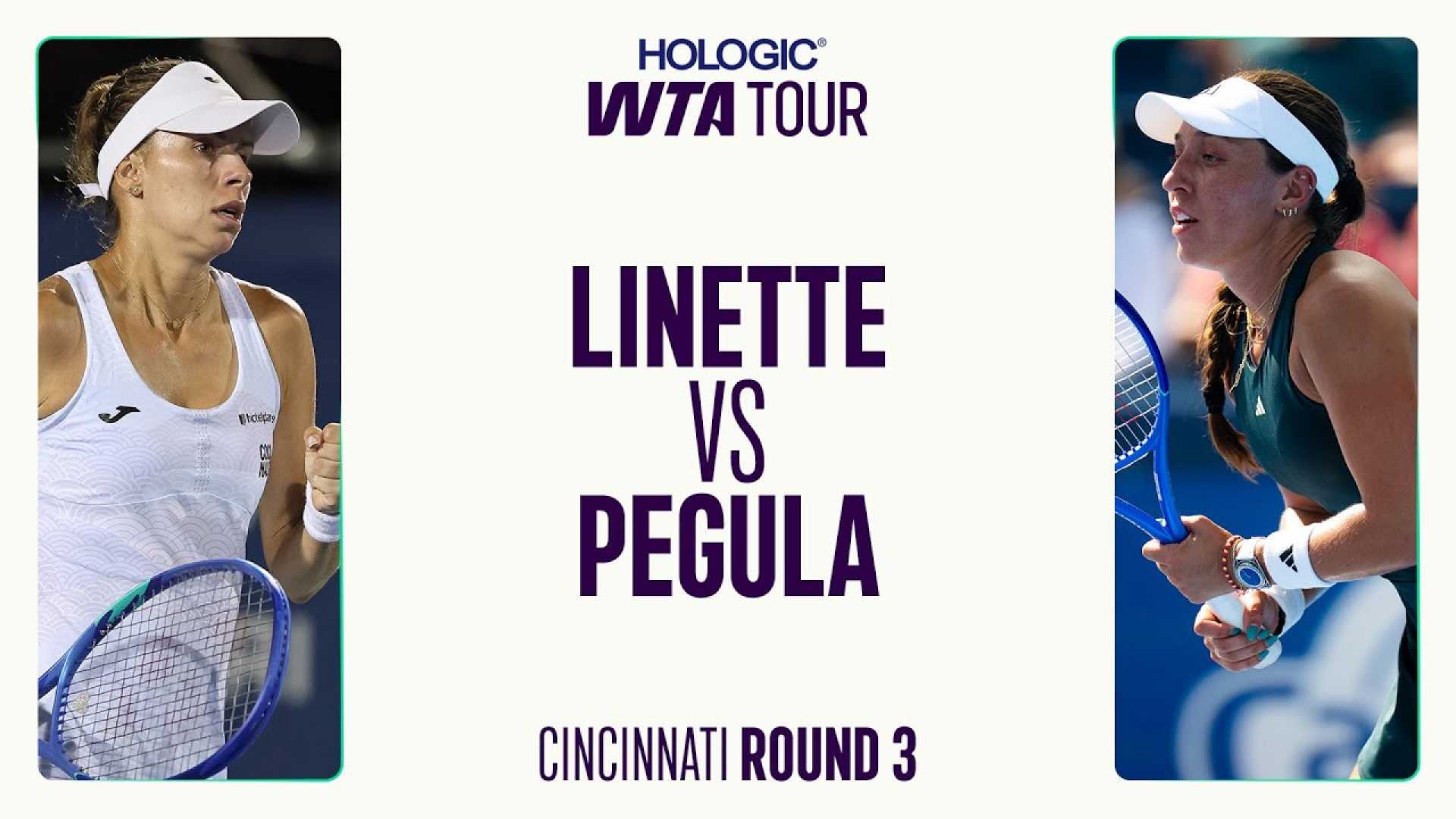 Magda Linette Tennis Match Cincinnati