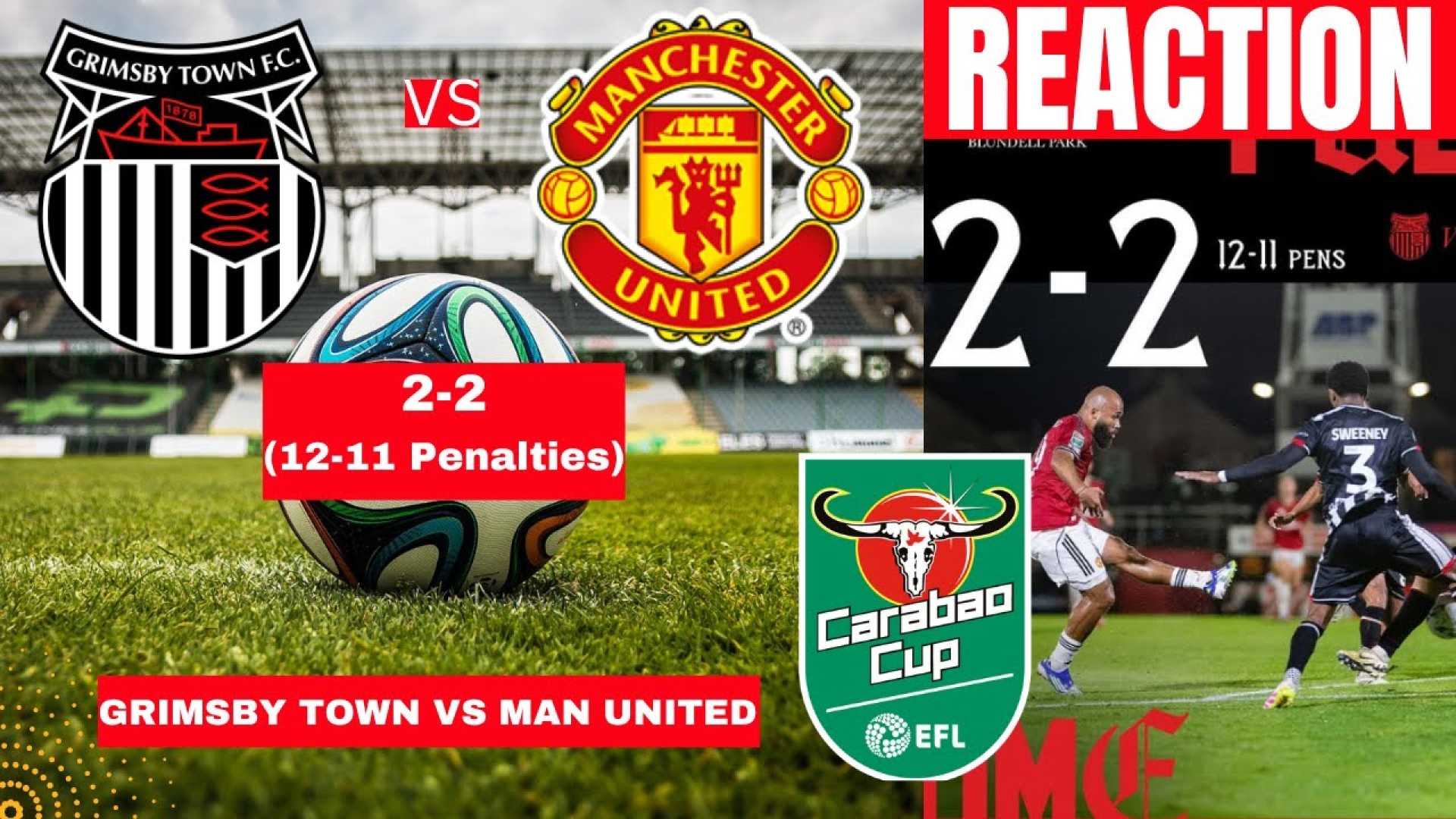 Manchester United Grimsby Town Efl Cup