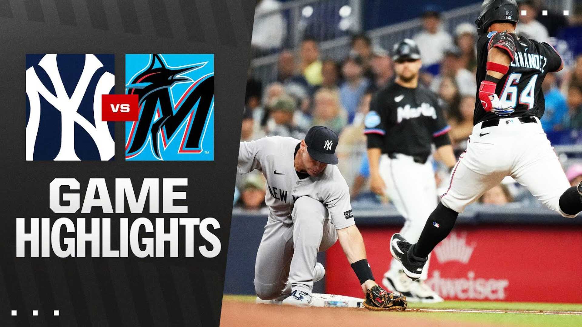 Marlins Vs Yankees Baseball Game