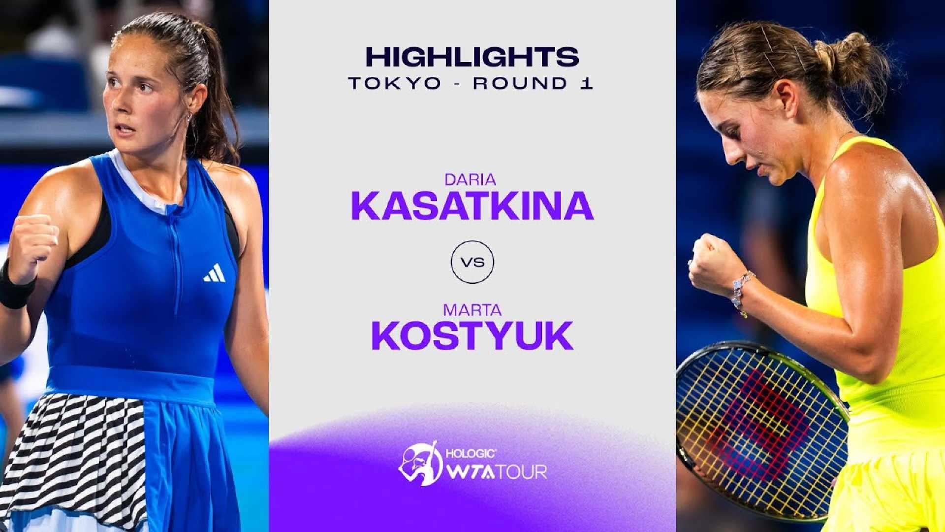 Marta Kostyuk Daria Kasatkina Tennis Match