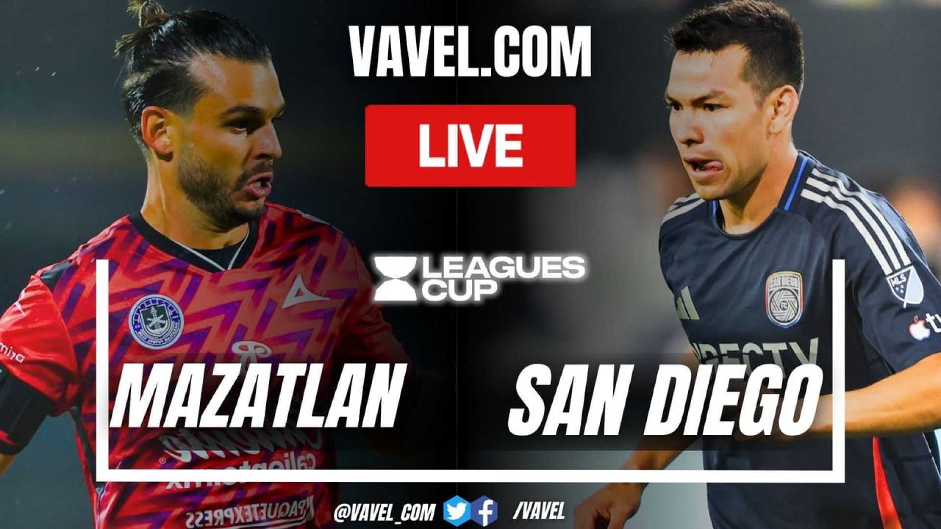 Mazatlán Vs San Diego Leagues Cup Match