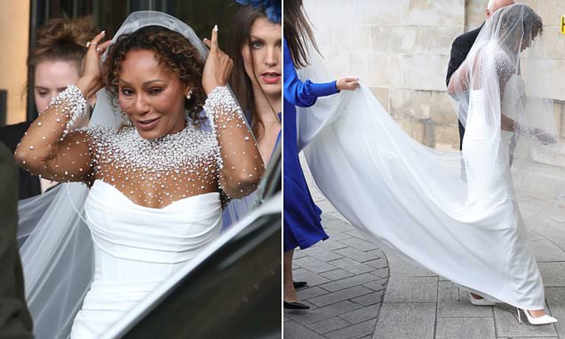 Mel B Wedding Leopard Print Dress