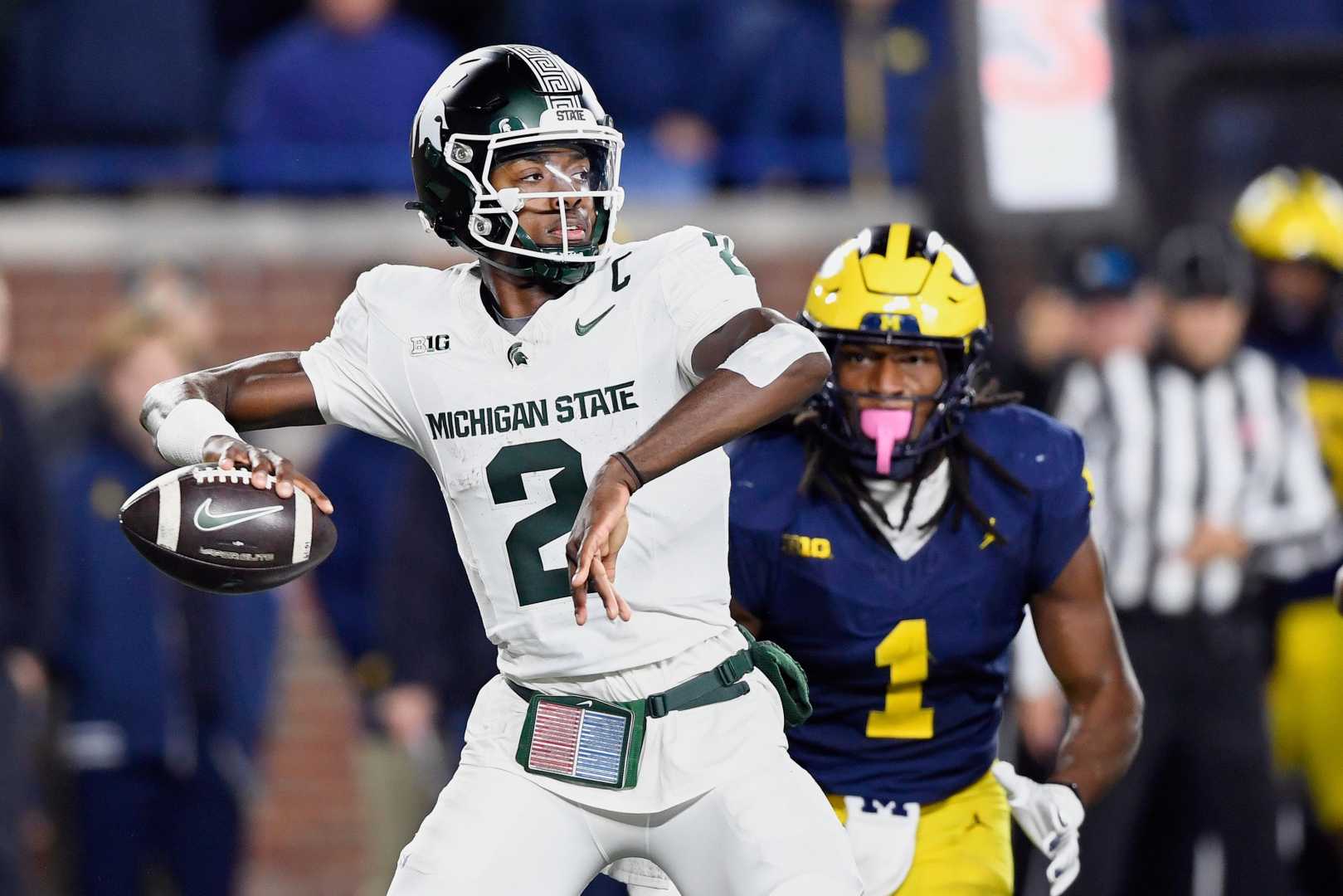 Michigan State Football Aidan Chiles Western Michigan