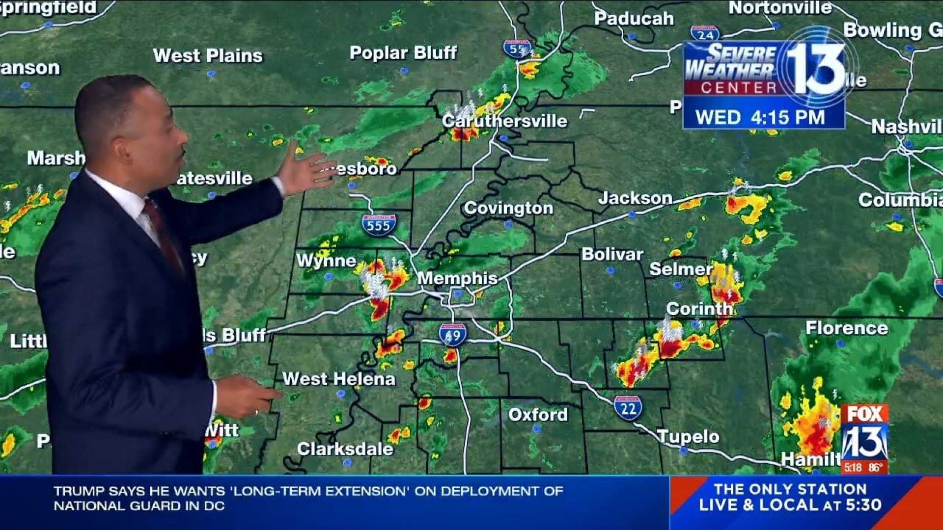 Mid South Weather Forecast Clouds Rain