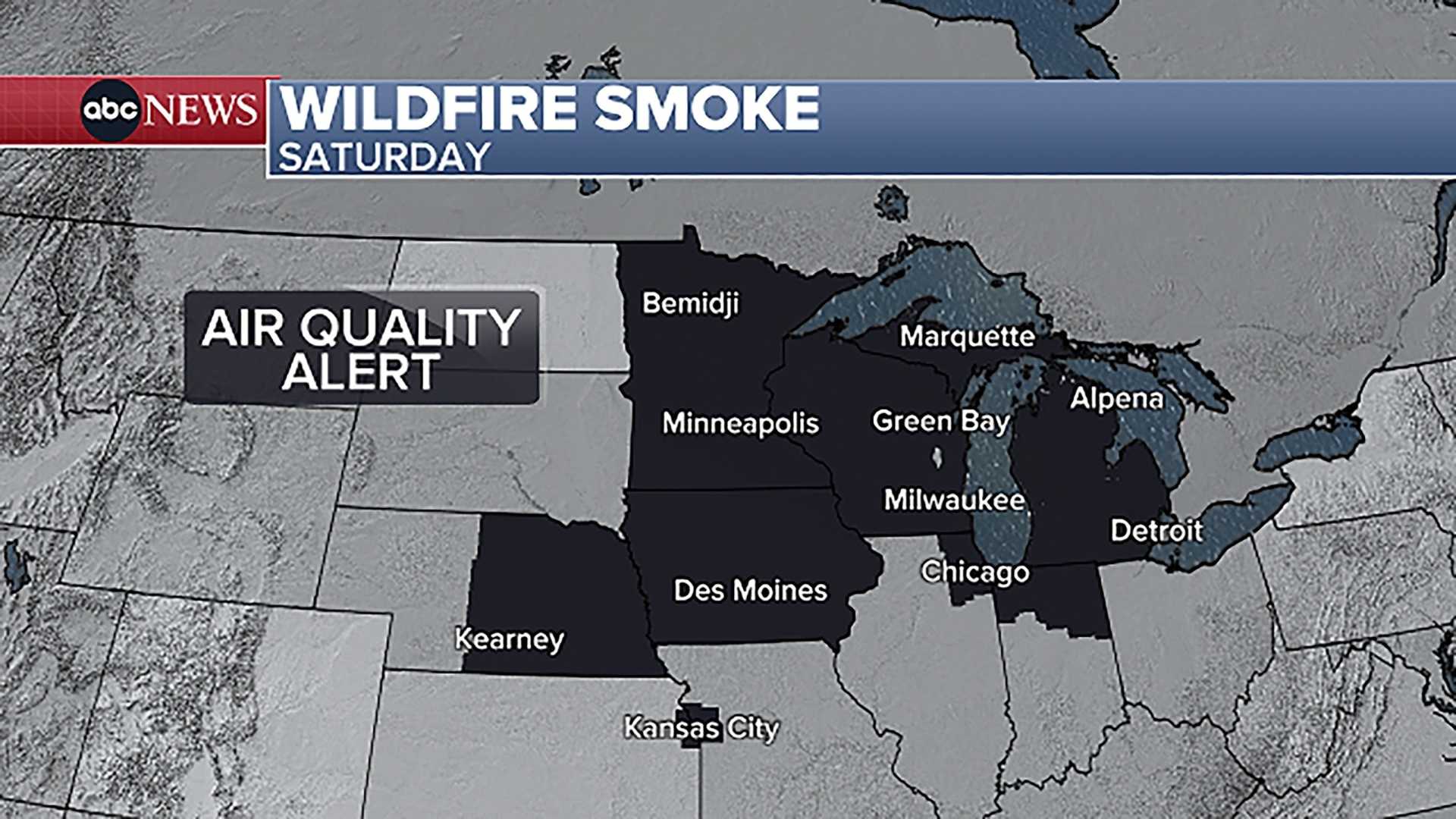 Midwest Air Quality Wildfire Smoke