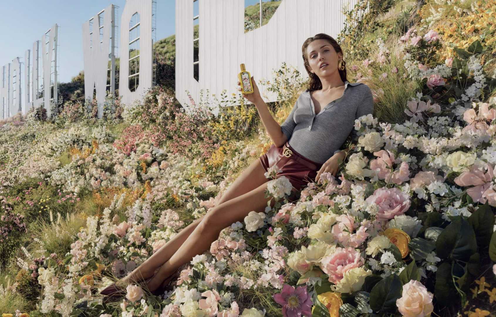 Miley Cyrus Gucci Flora Campaign Photos