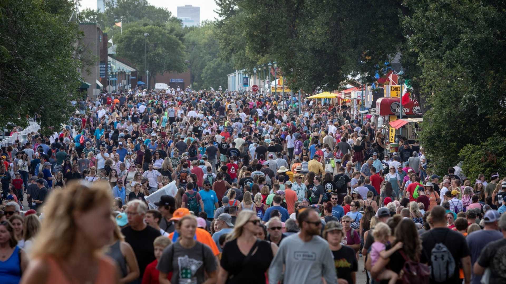 Minnesota State Fair Crowds And Food