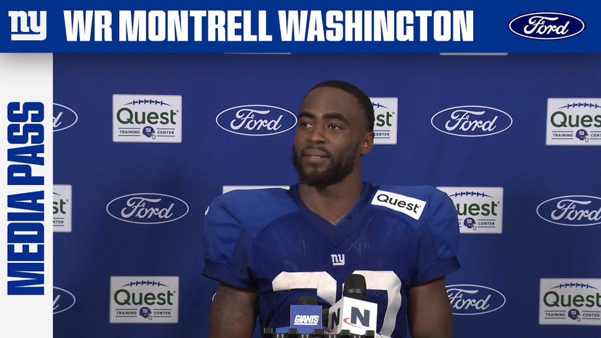 Montrell Washington New York Giants Training Camp