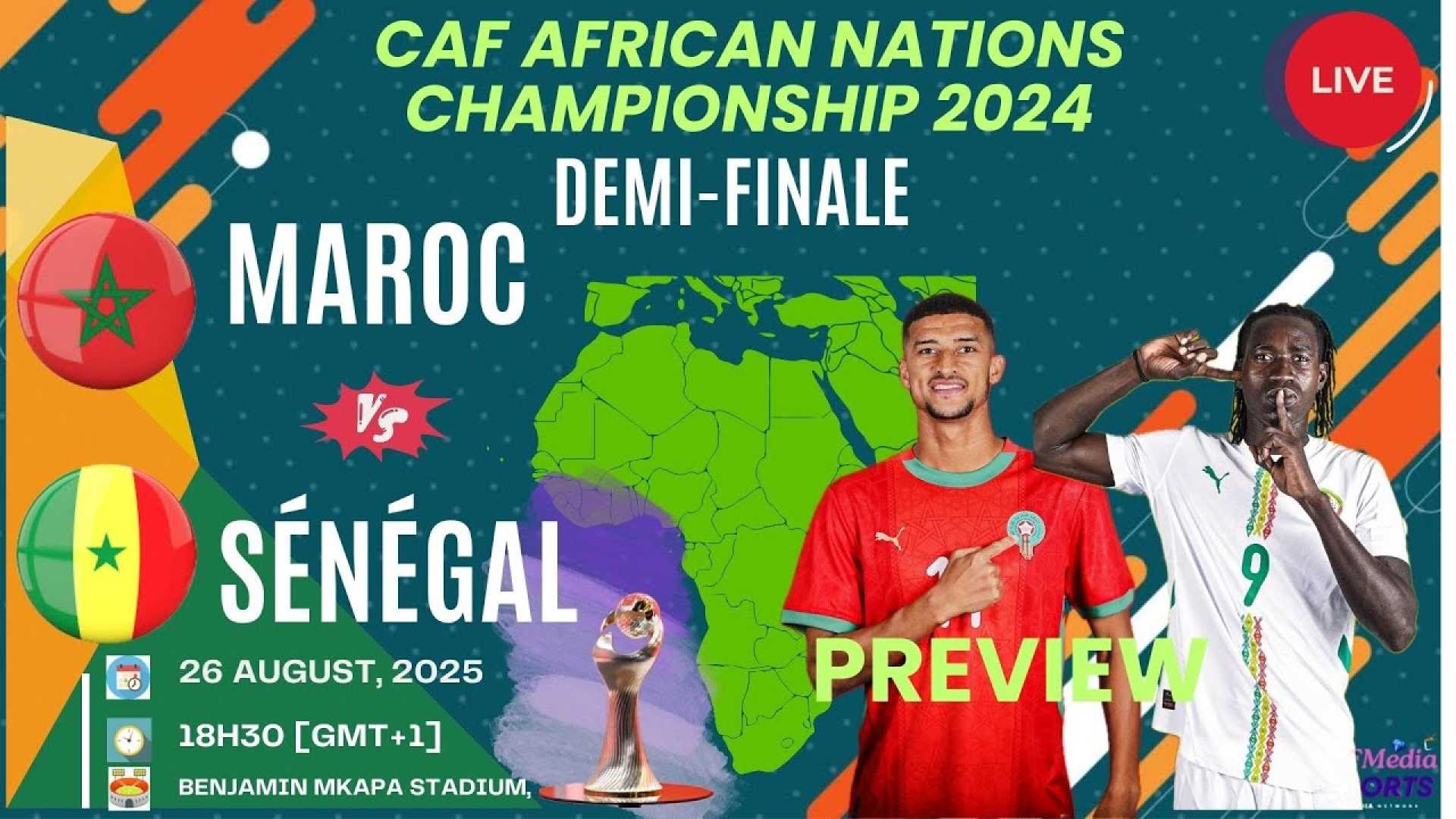 Morocco Vs Senegal Chan 2024