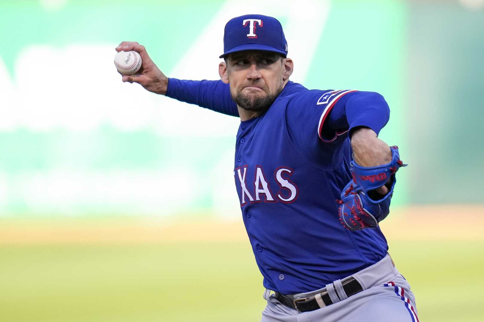 Nathan Eovaldi Pitching For Texas Rangers