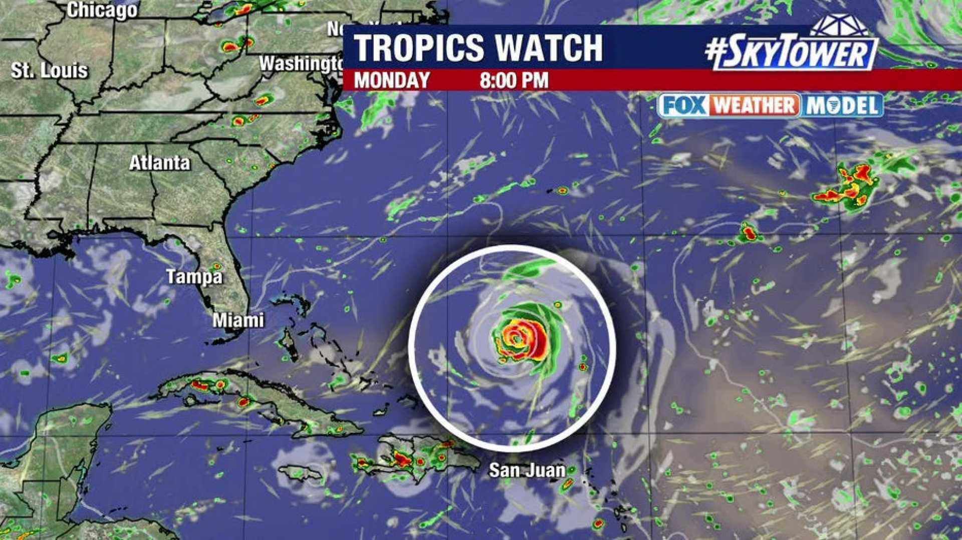 New England Thunderstorms And Tropical Storm Erin