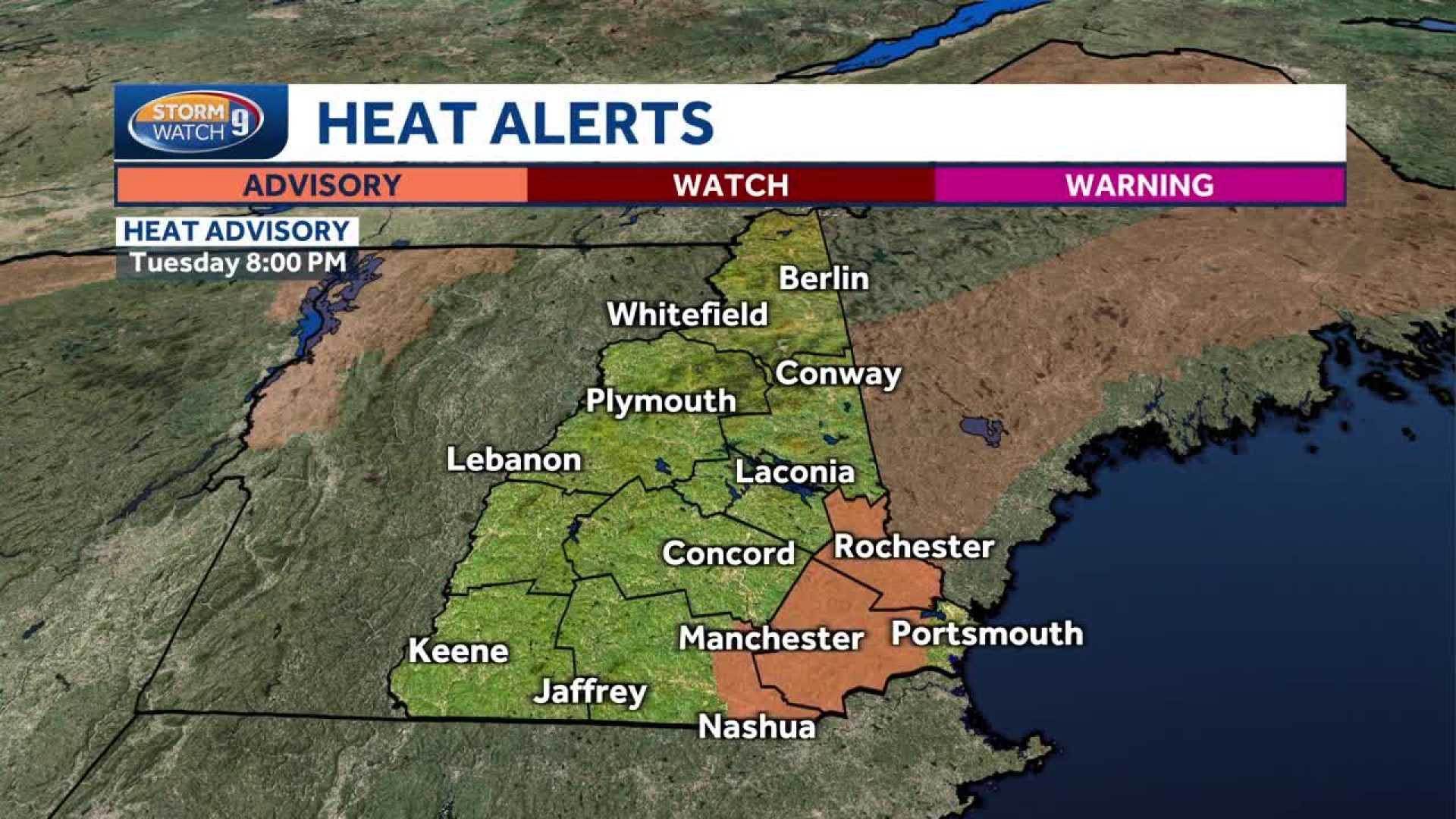 New Hampshire Heat Wave Weather Forecast