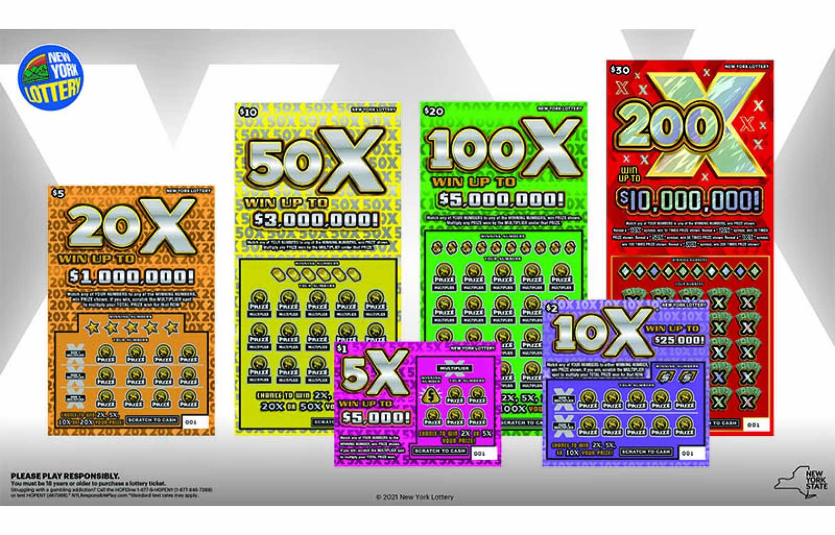 New York Gaming Commission Lottery Tickets