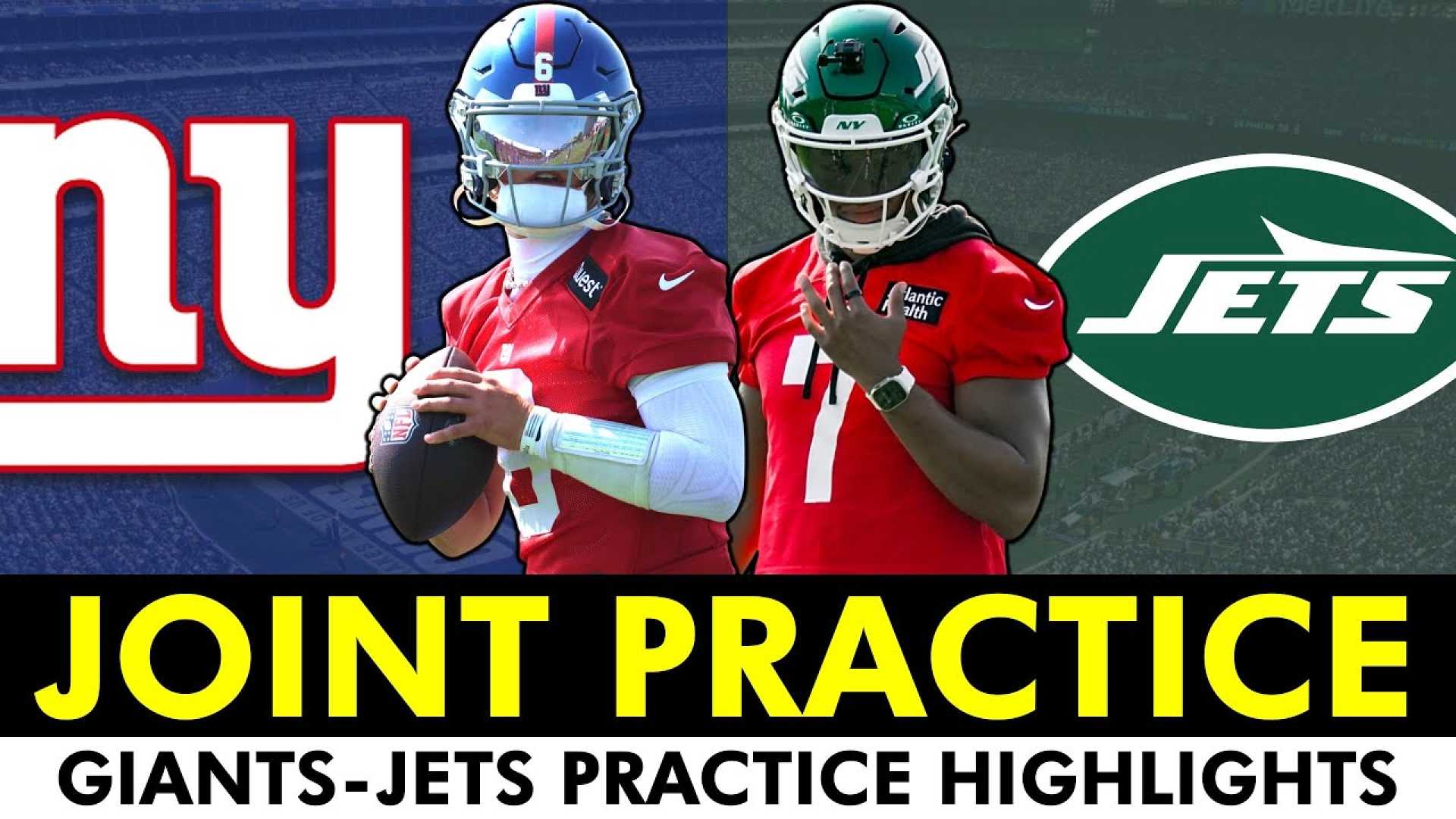 New York Giants And Jets Joint Practices