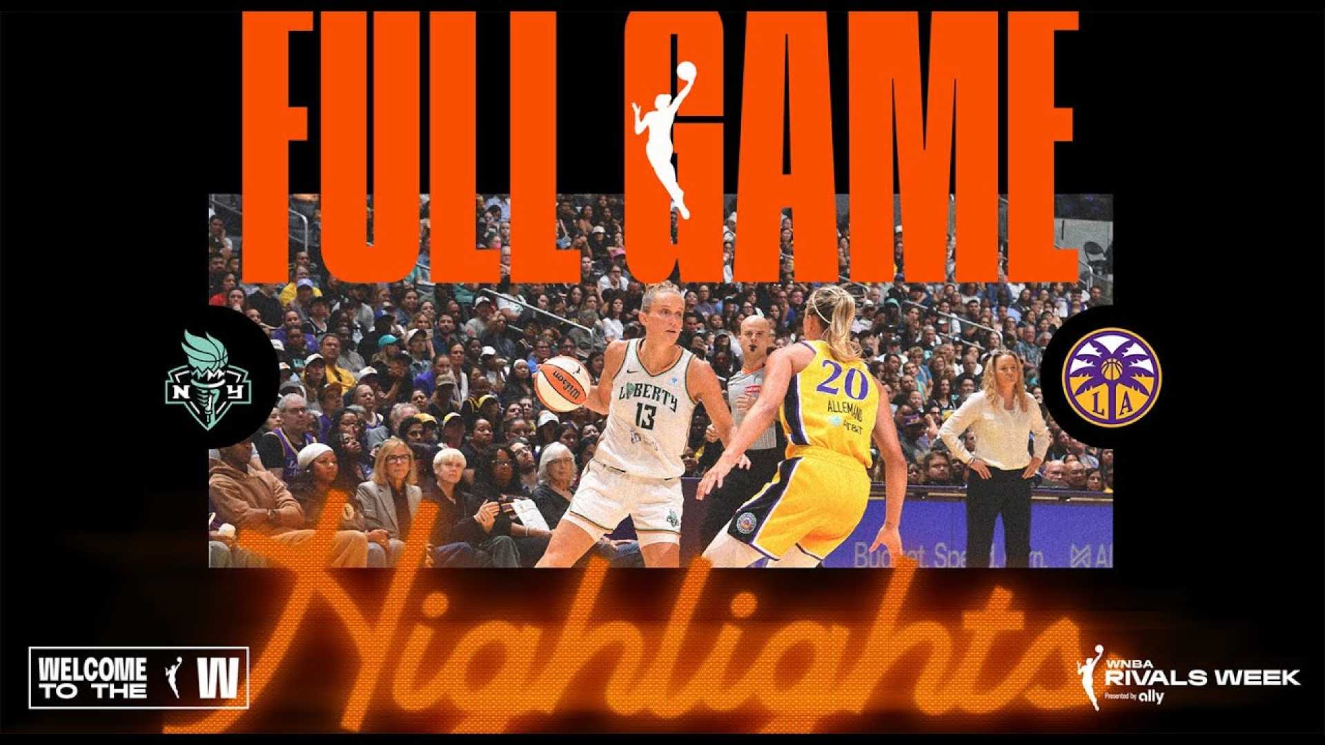New York Liberty Vs. Los Angeles Sparks August 2025