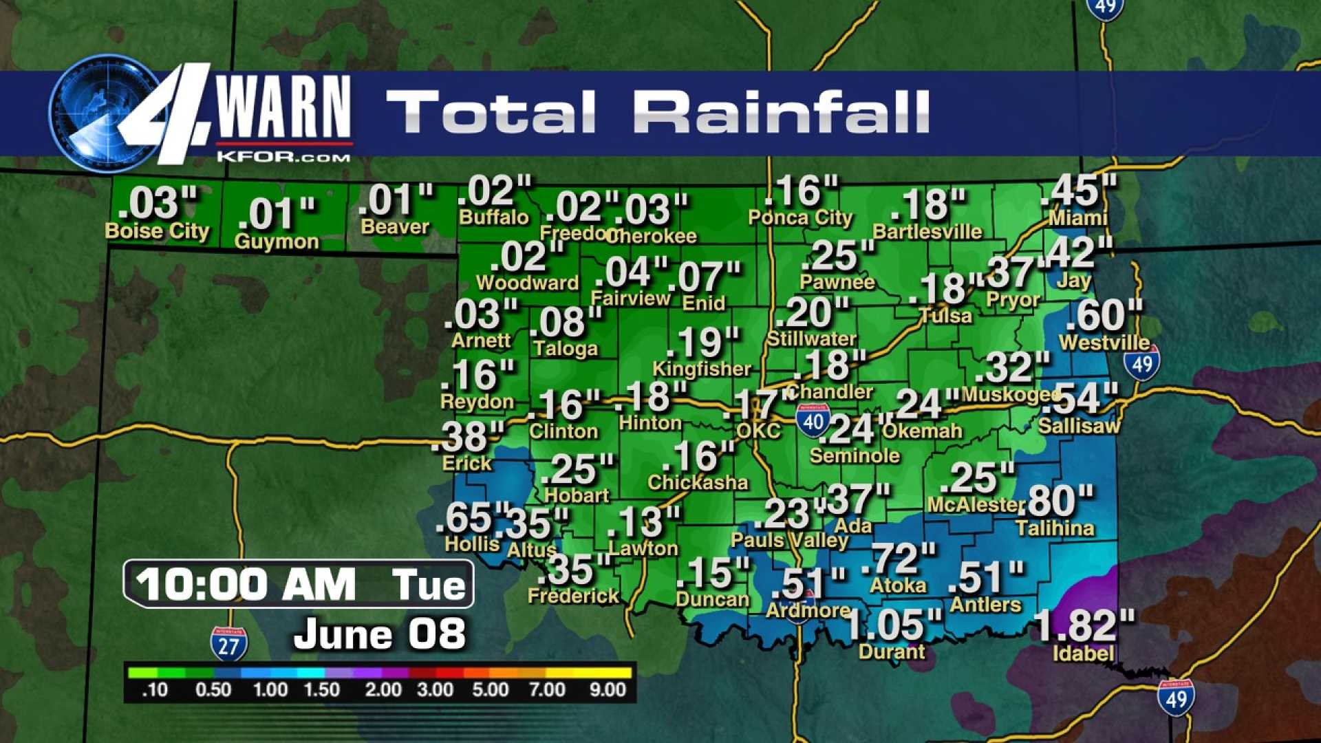 Oklahoma Weather Forecast Rain