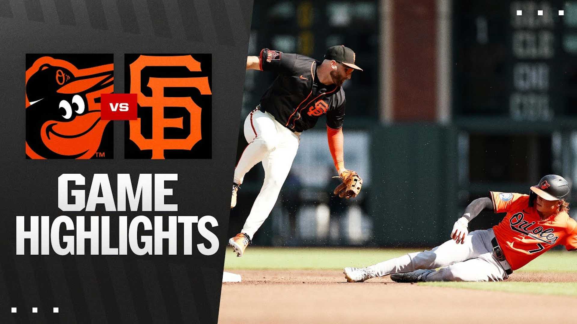 Orioles Giants Baseball Game