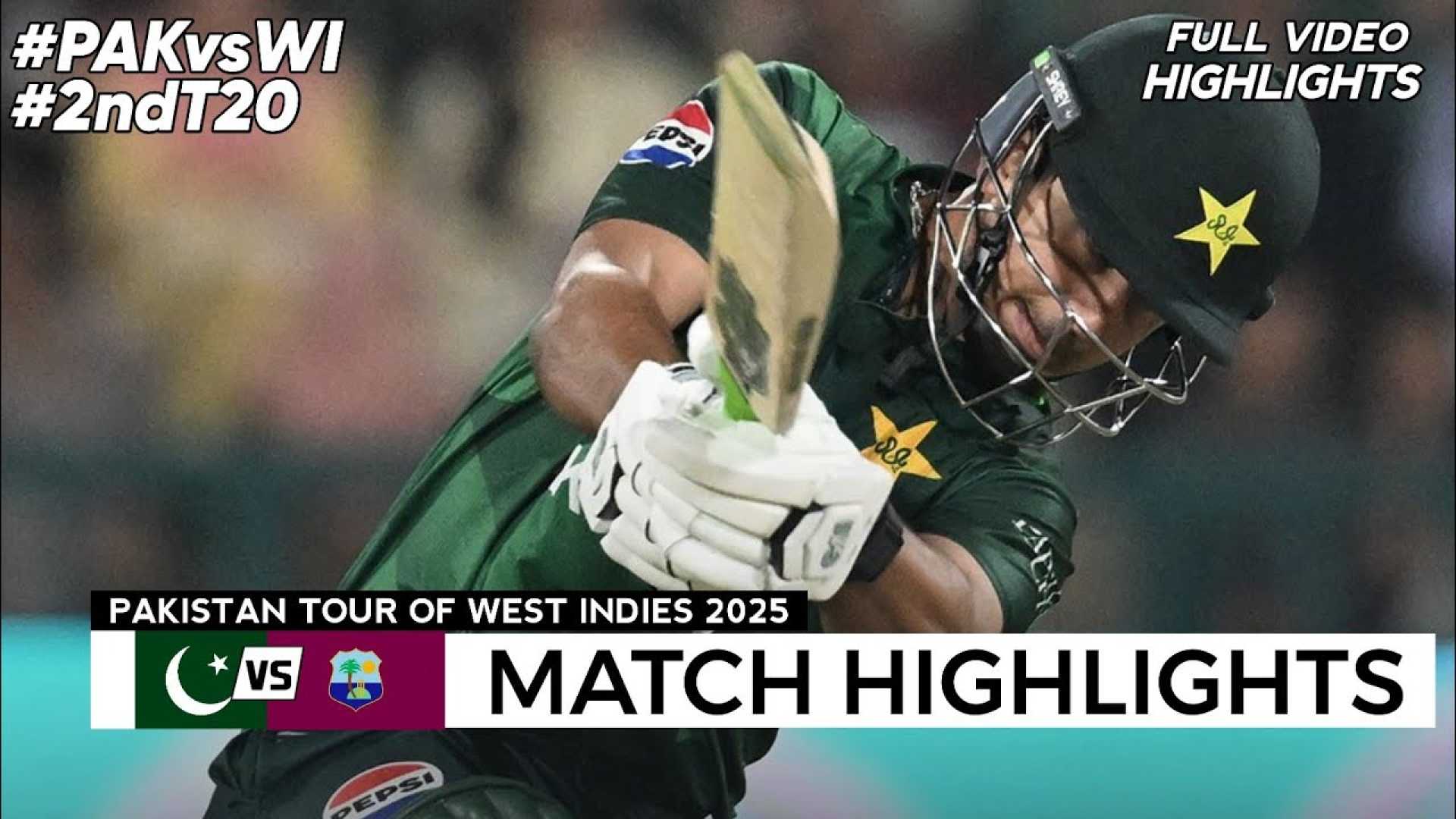 Pakistan West Indies T20 Match Highlights
