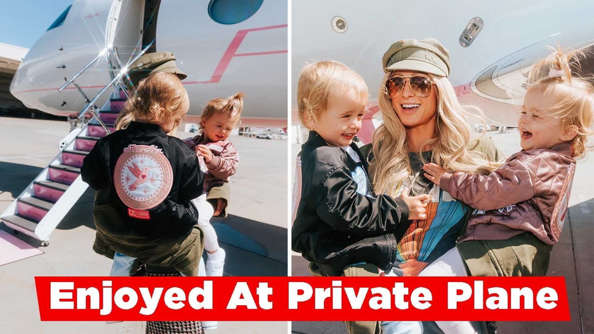 Paris Hilton Children Private Plane