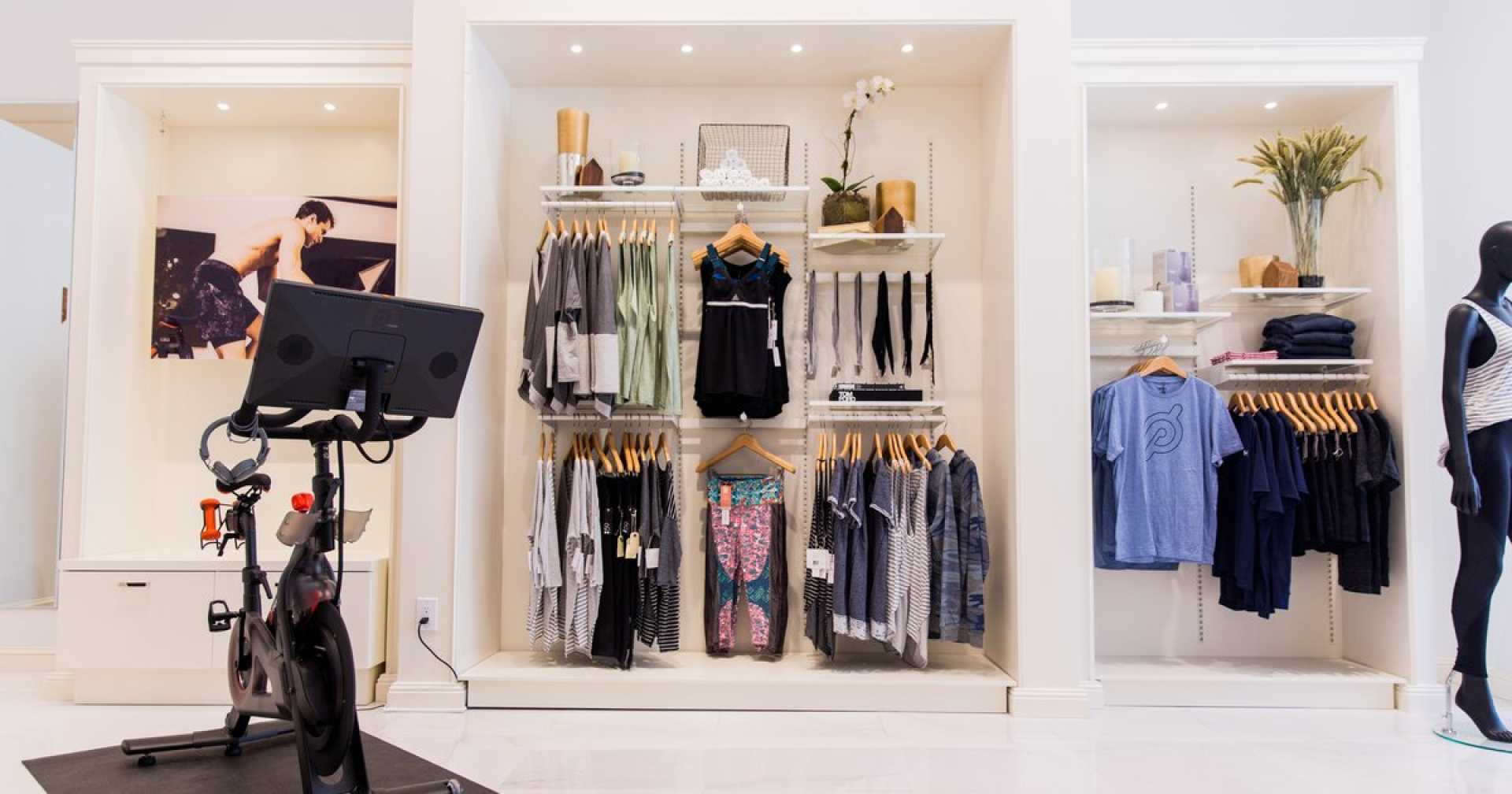 Peloton Store Clothing Display