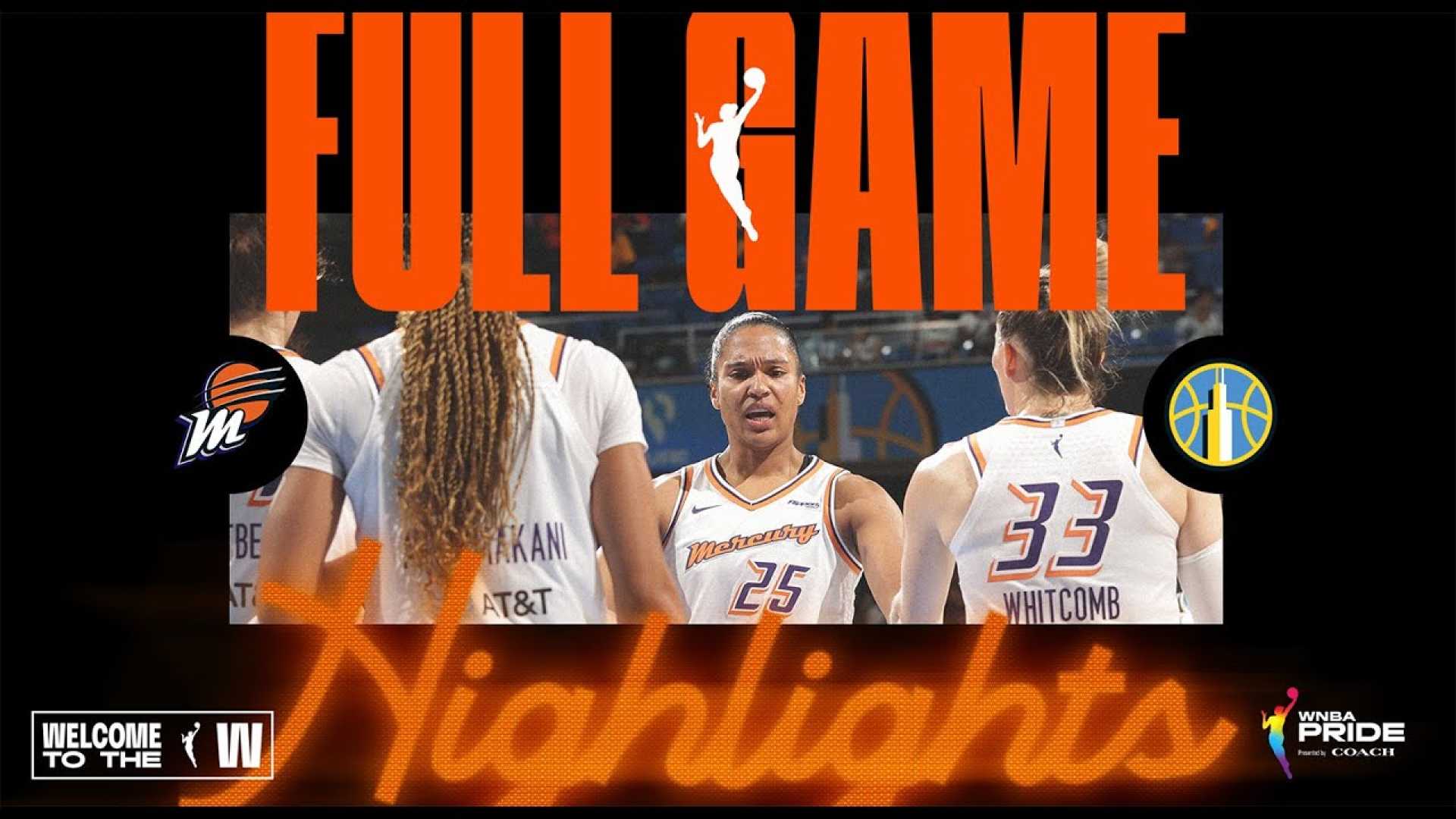 Phoenix Mercury Vs Chicago Sky Wnba