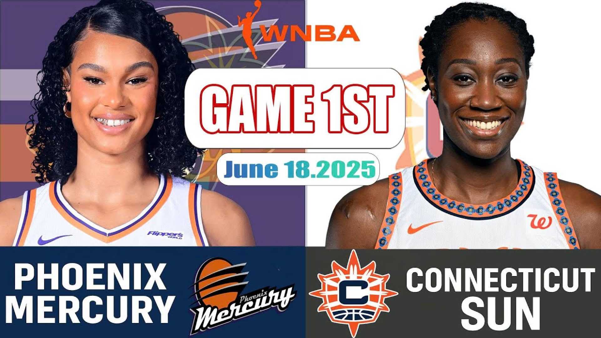 Phoenix Mercury Vs Connecticut Sun Wnba Game