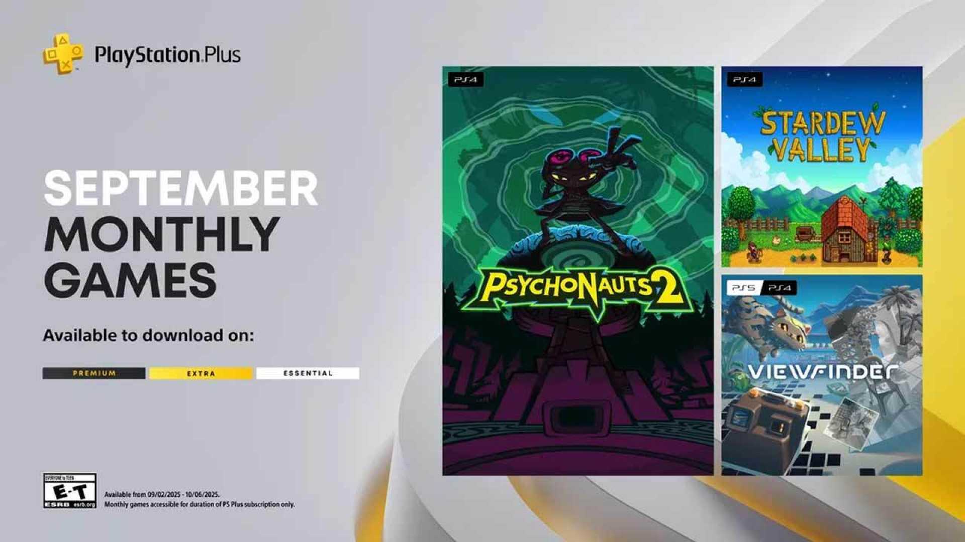 Playstation Plus September 2025 Games Lineup