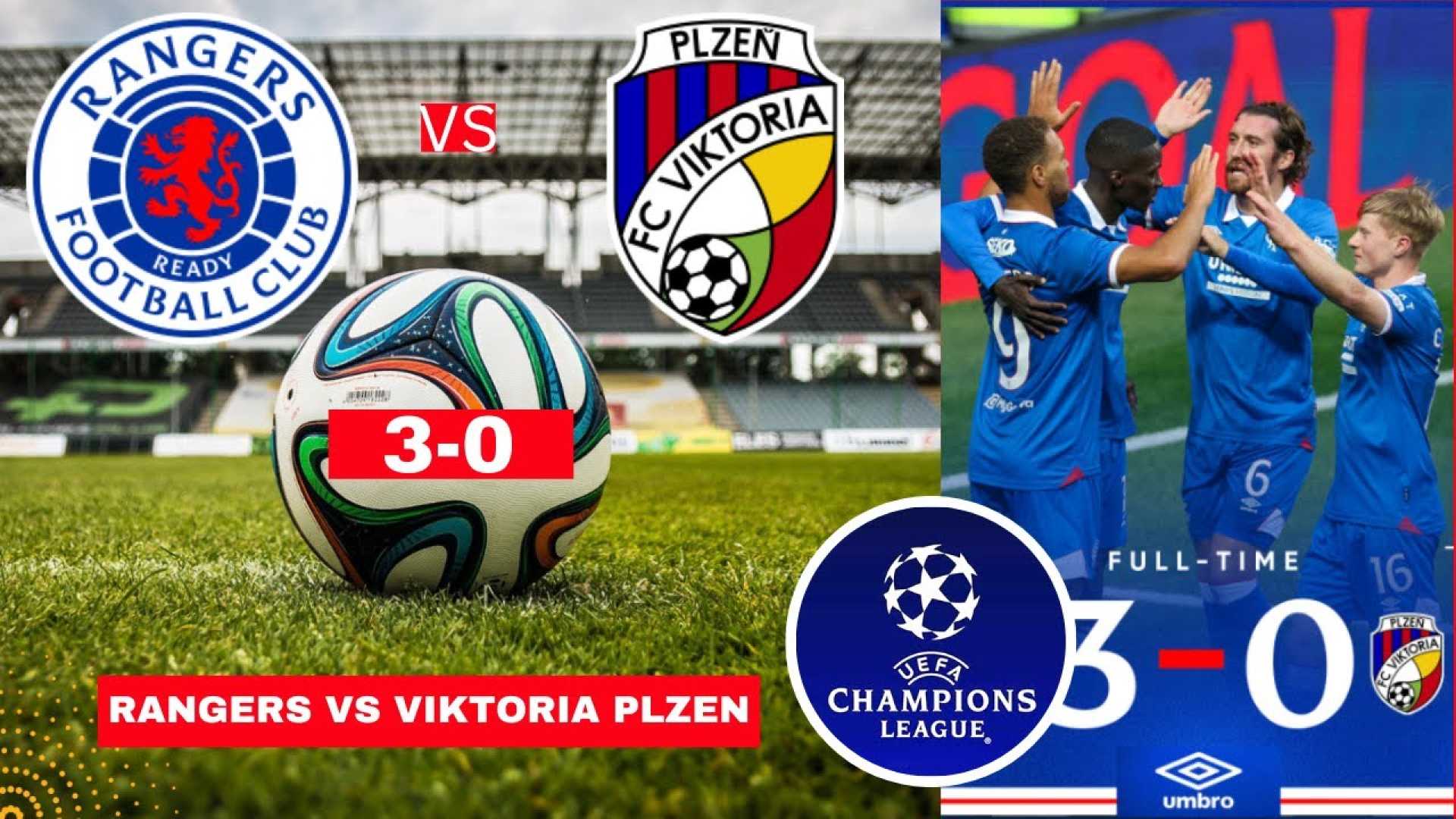 Rangers Football Team Vs Viktoria Plzen Match