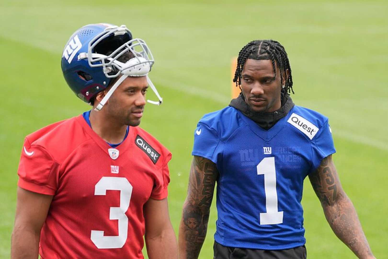 Russell Wilson Future Giants Malik Nabers