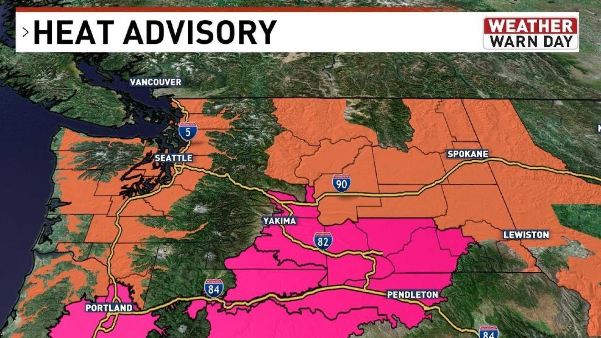 Seattle Heat Advisory Weather August 2025