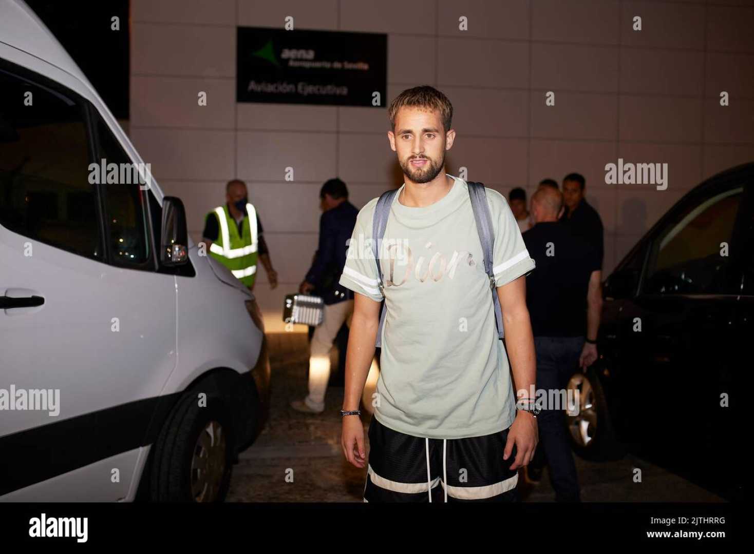 Sevilla Fc Players At Sevilla Airport