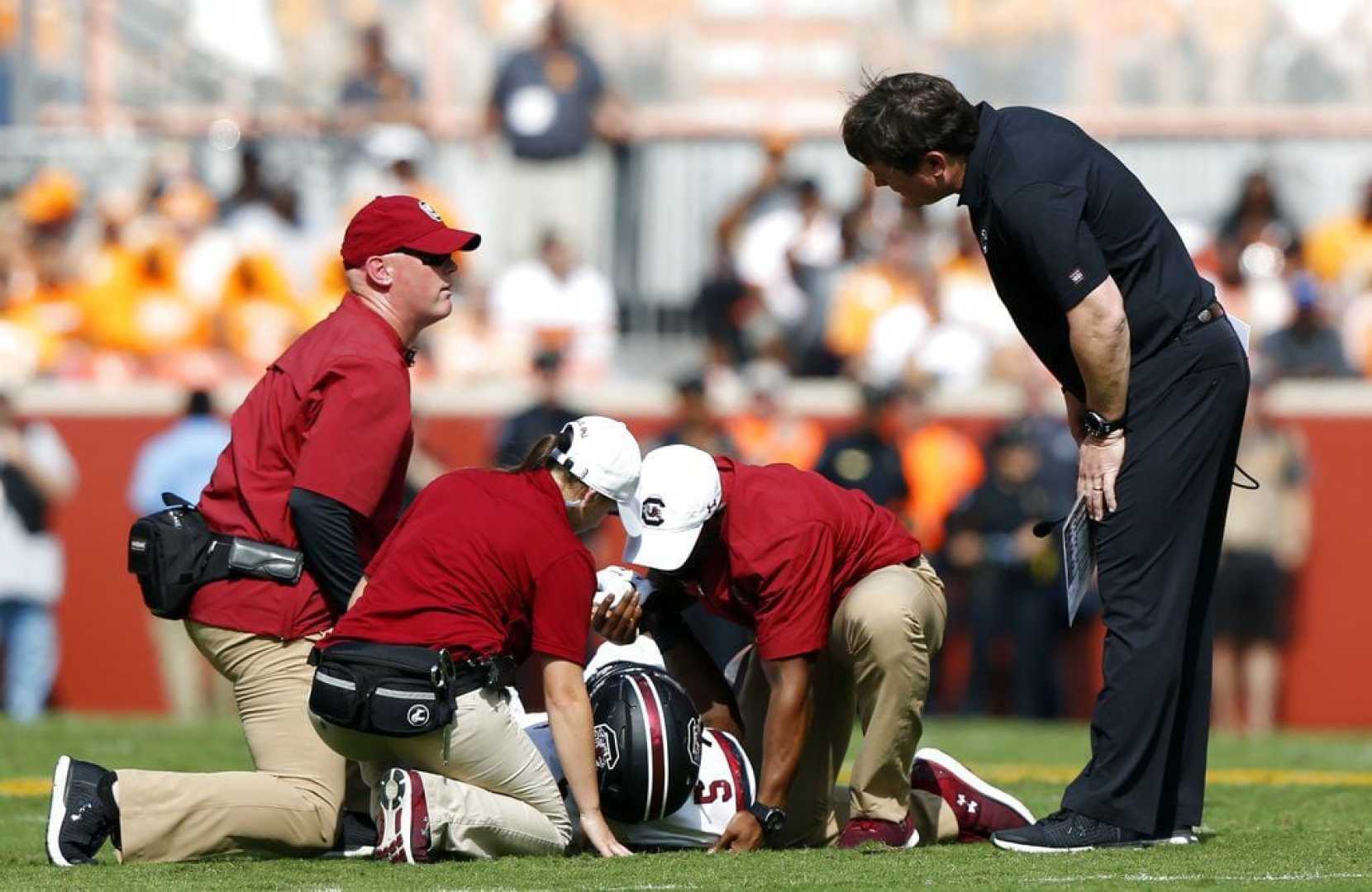 South Carolina Football Team Training Session