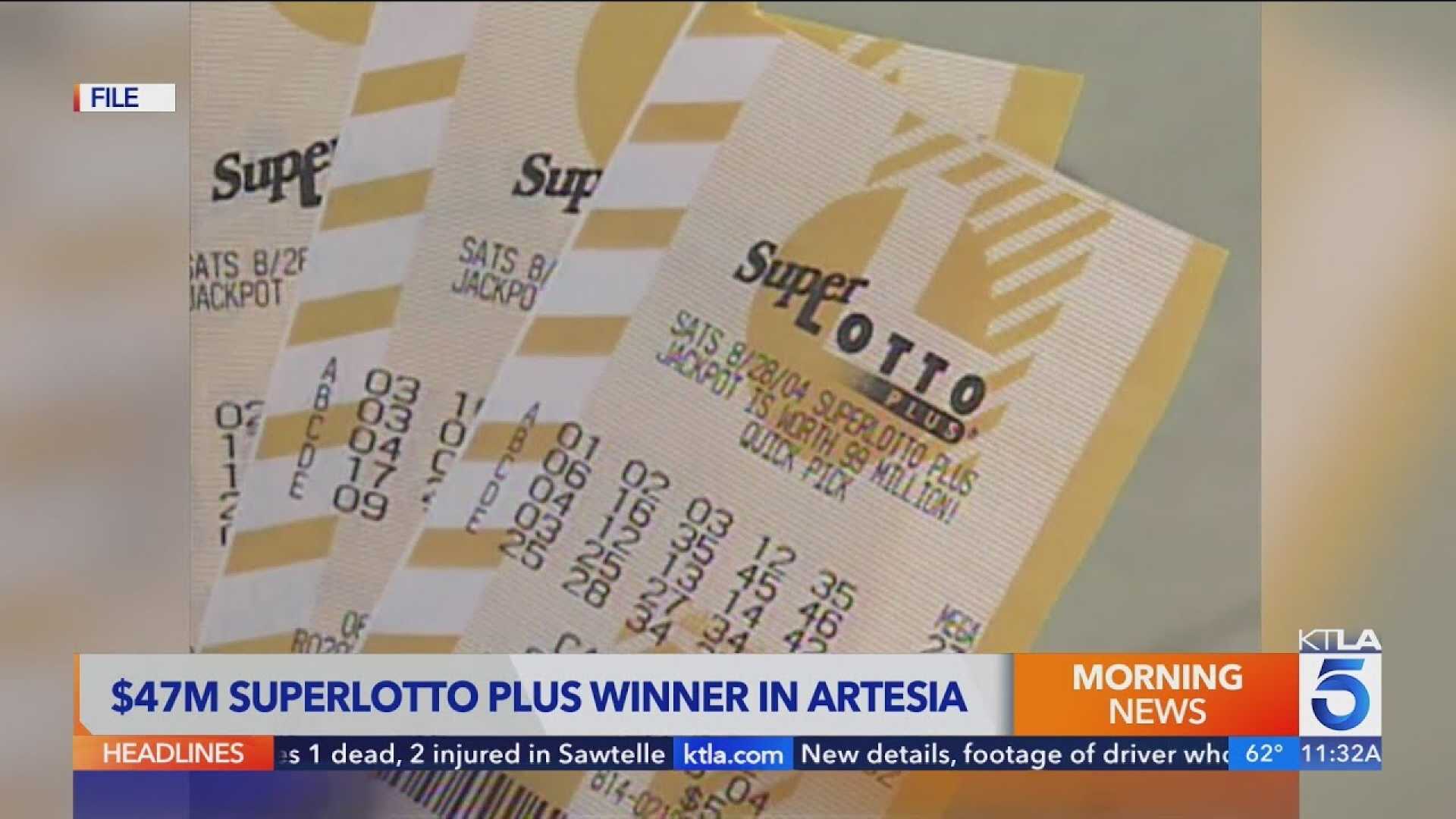 Superlotto Plus Winning Tickets Southern California