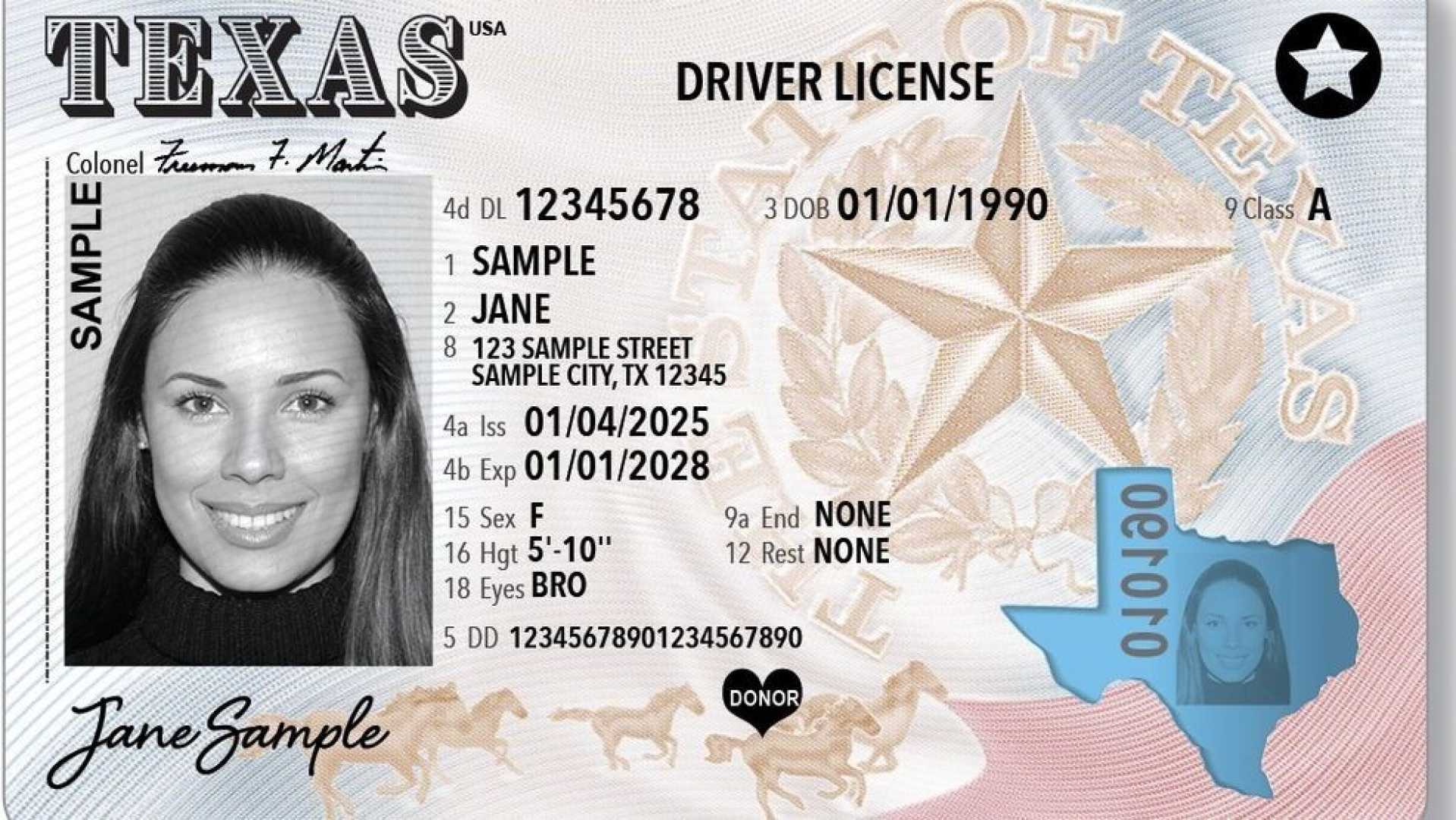 Texas Driver License New Design Security Features