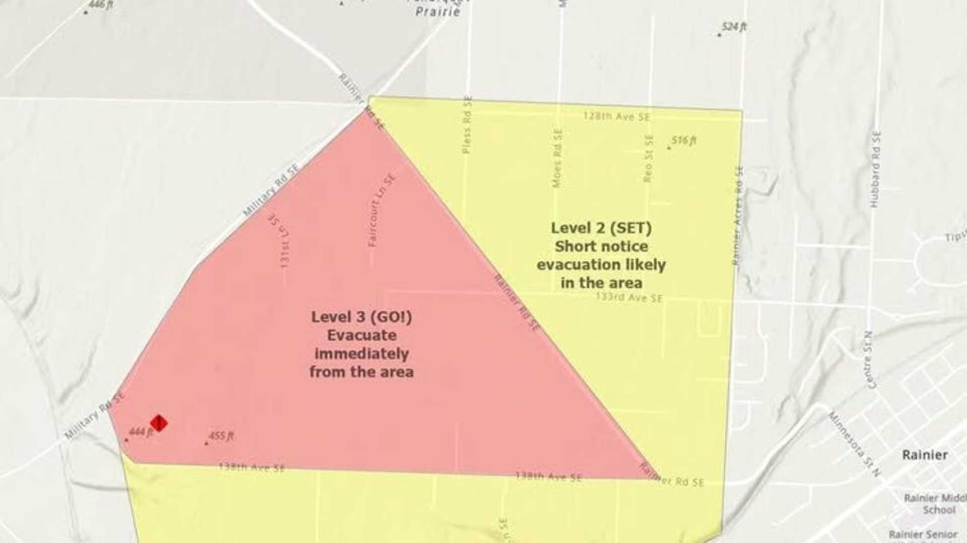 Thurston County Brush Fire Evacuation