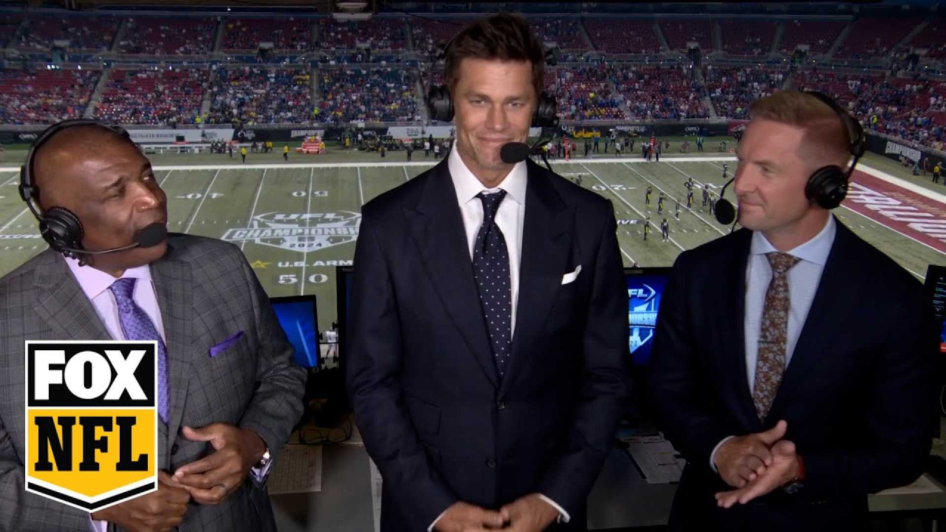 Tom Brady Broadcasting Nfl Game