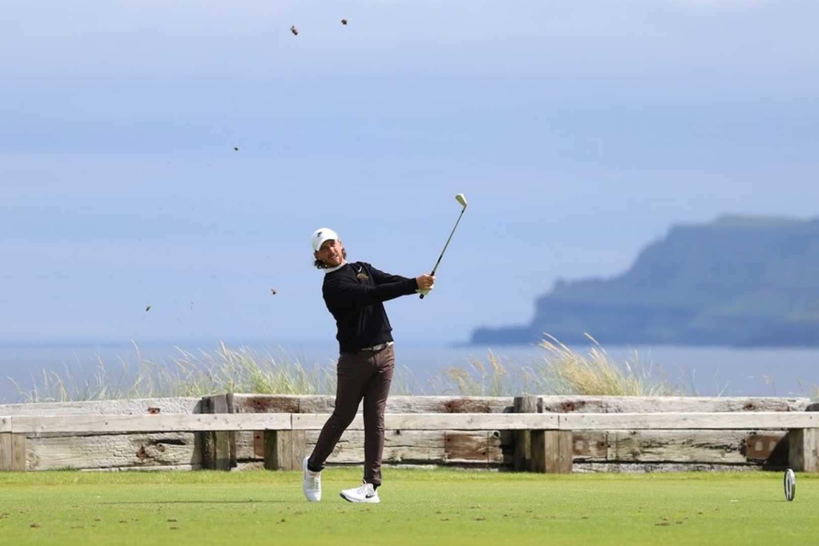 Tommy Fleetwood Golfing Left Handed