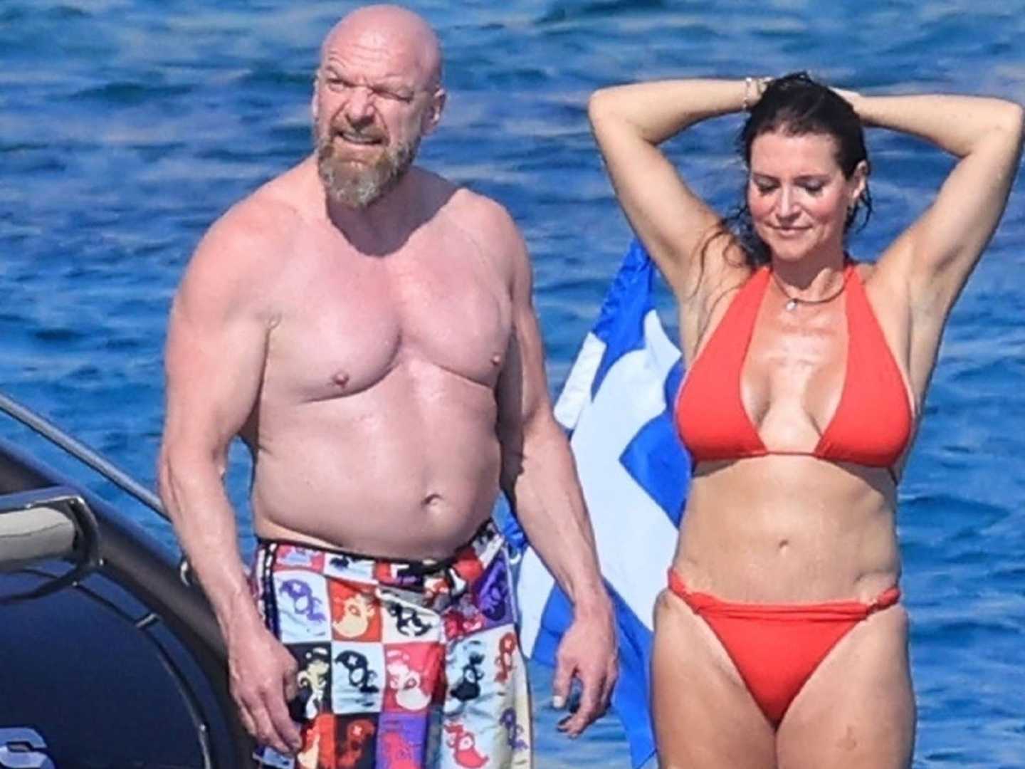 Triple H Stephanie Mcmahon Vacation Mykonos