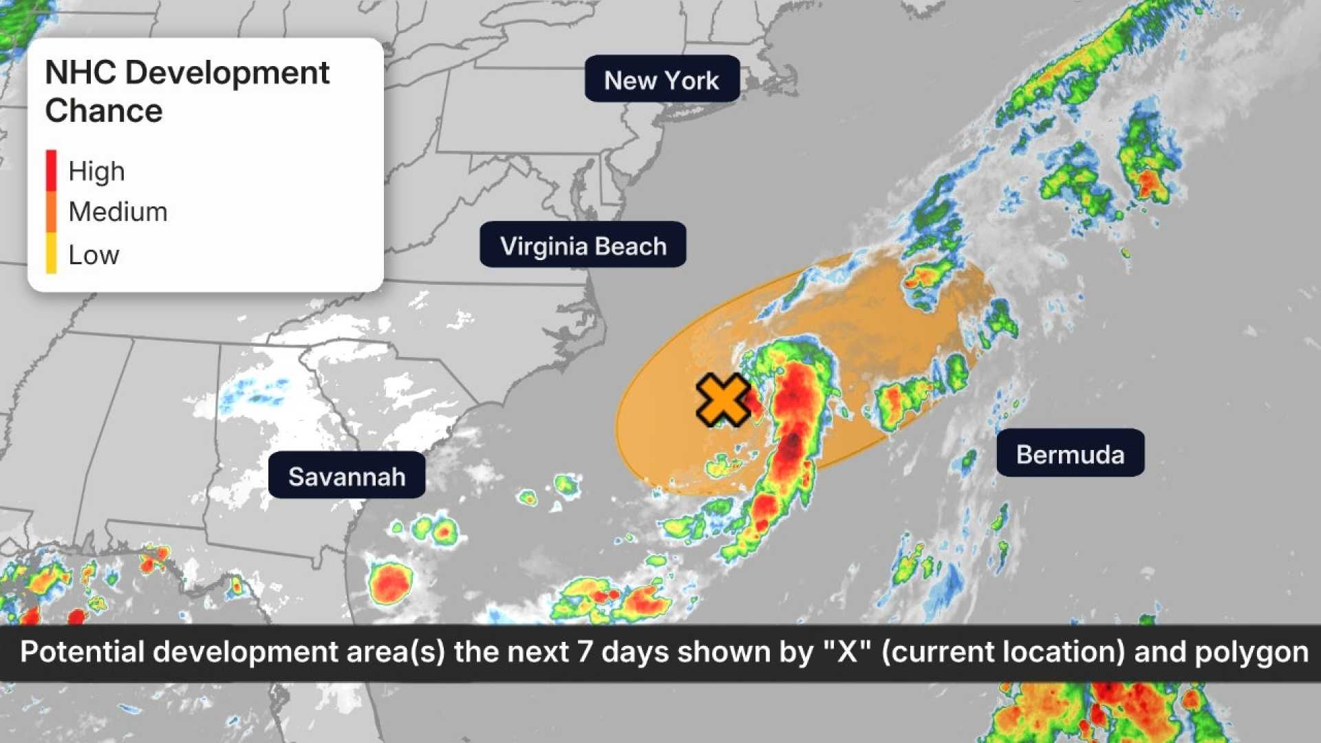 Tropical Development Southeast Coast