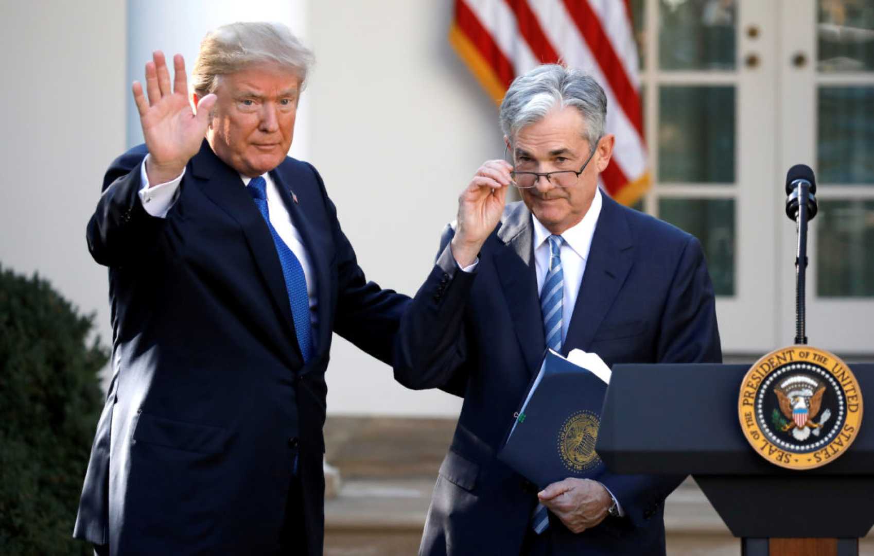 Trump And Jerome Powell Federal Reserve