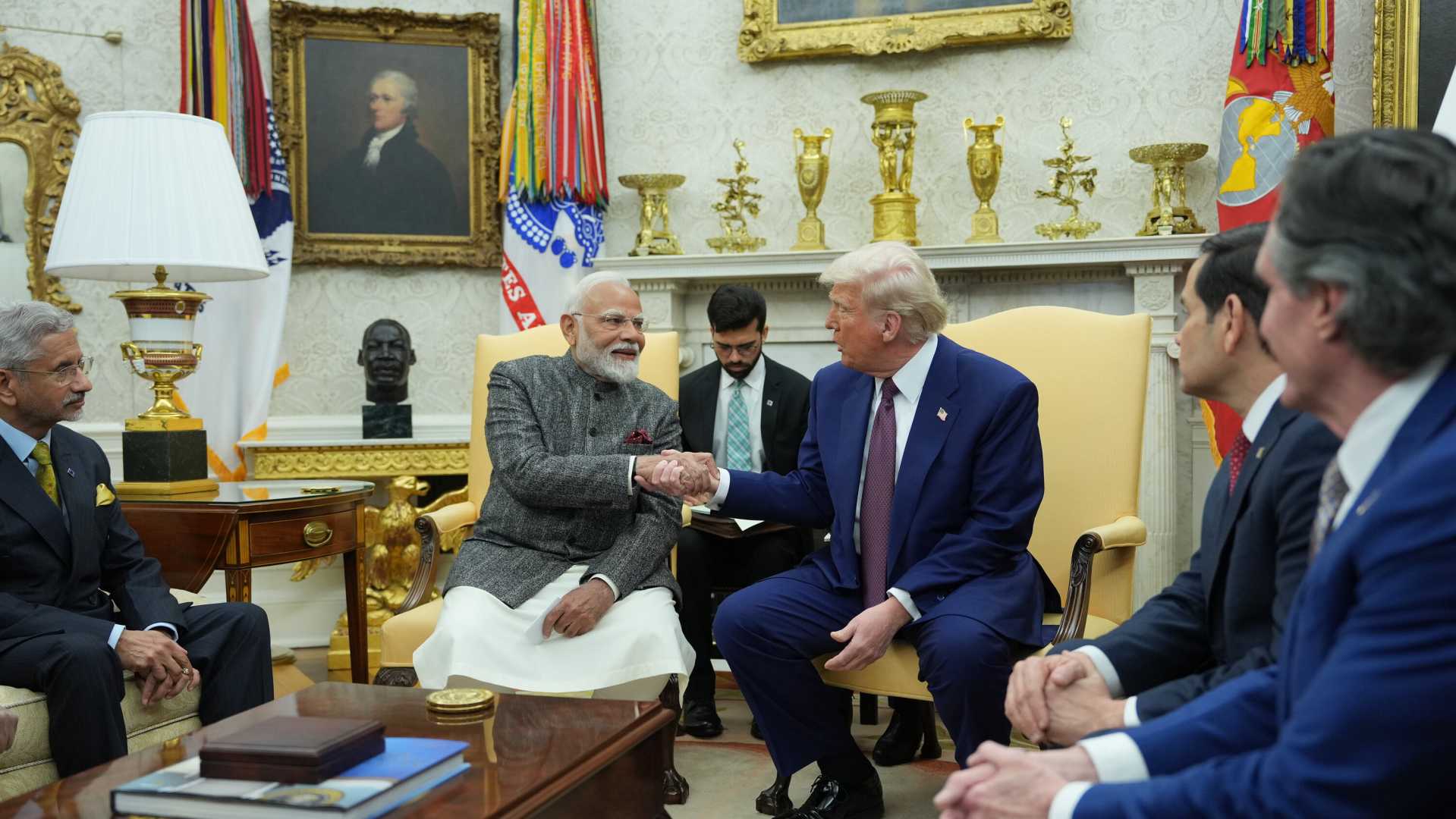 Trump Modi Oval Office Meeting 2025