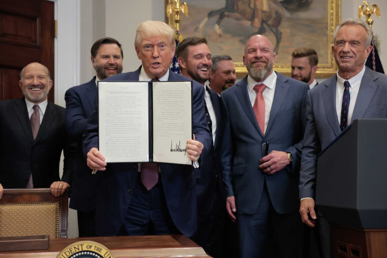 Trump Presidential Fitness Test Signing Ceremony