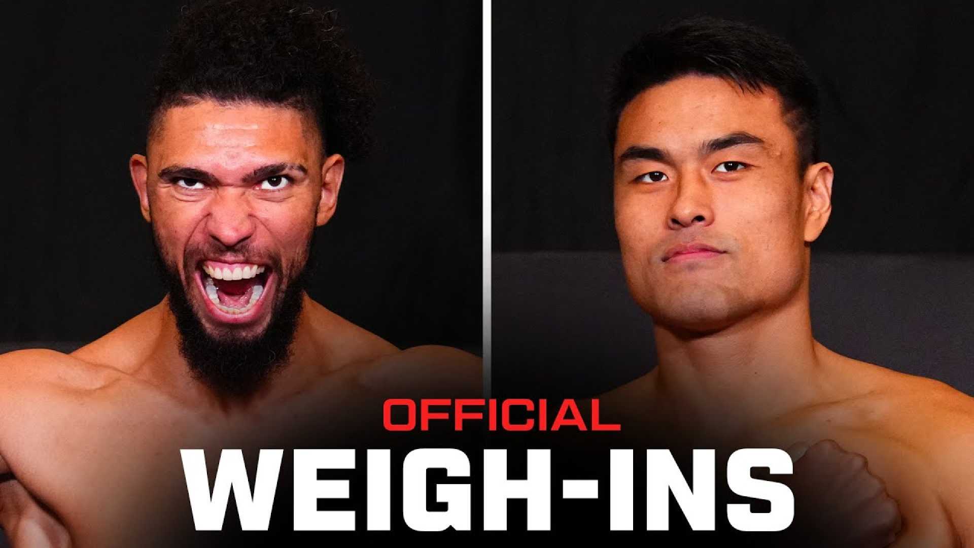 Ufc Shanghai Weigh In Johnny Walker Zhang Mingyang
