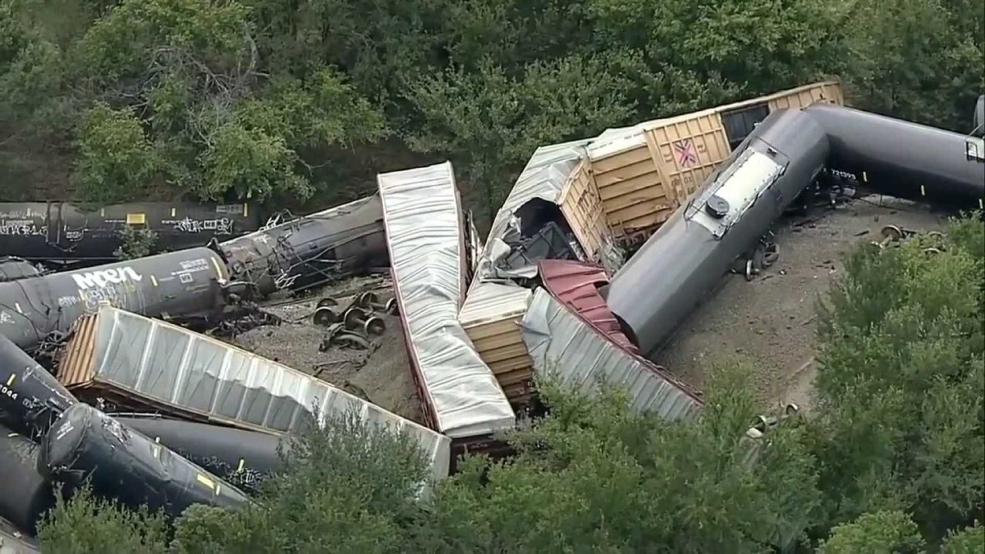 Union Pacific Train Derailment Palo Pinto Texas