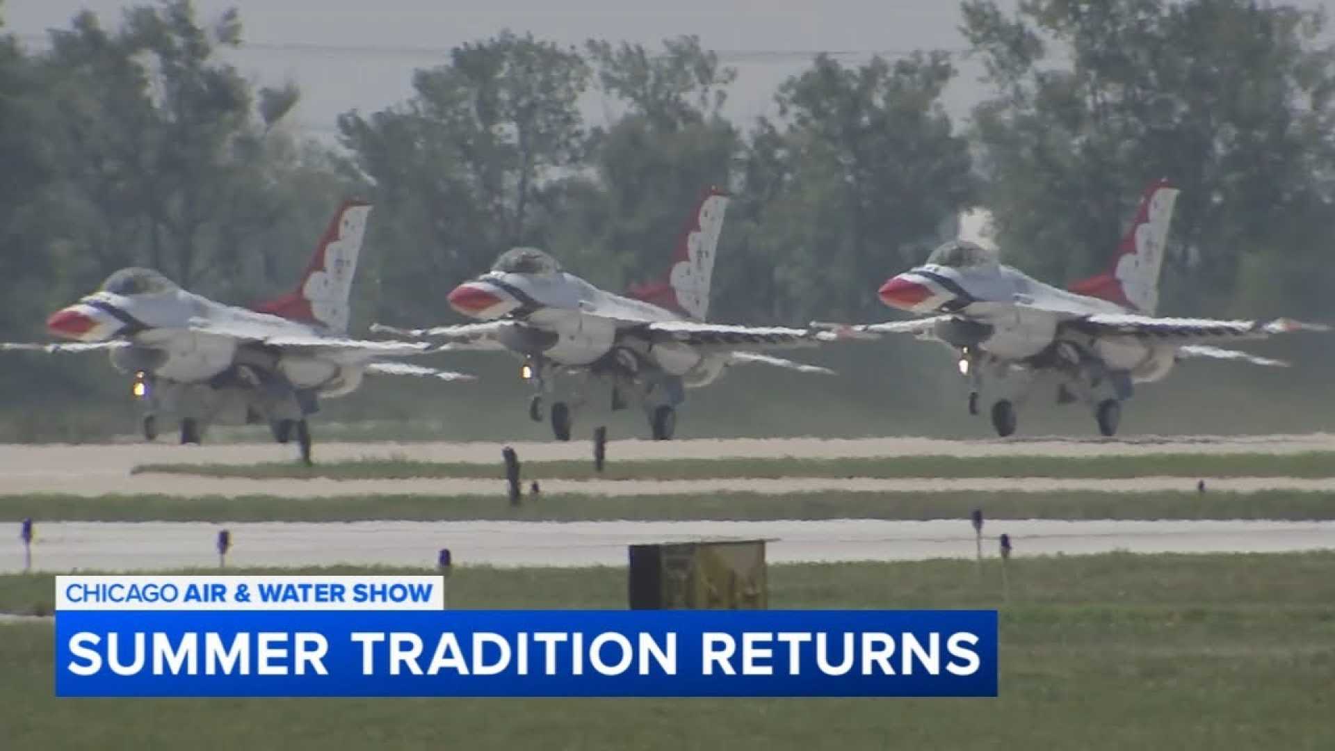 Us Air Force Thunderbirds Jets Chicago Air And Water Show
