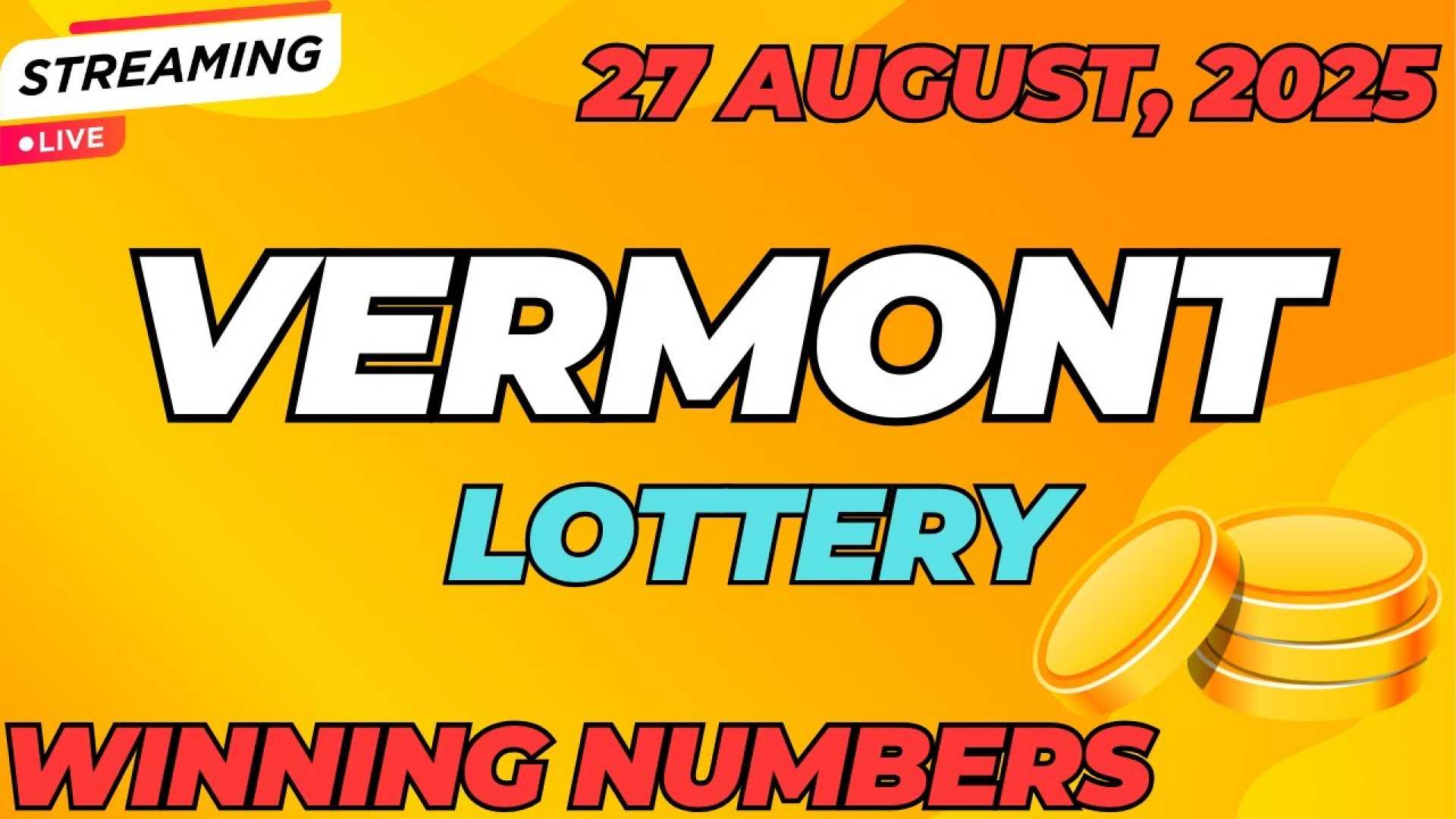 Vermont Lottery Results August 27 2025