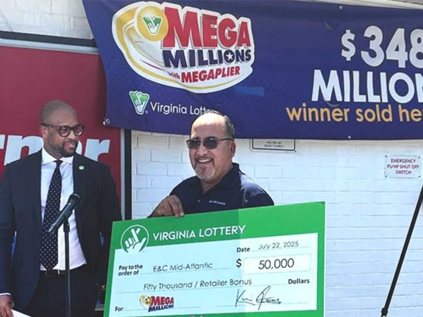 Virginia Lottery Winner Buying Lawn Mower